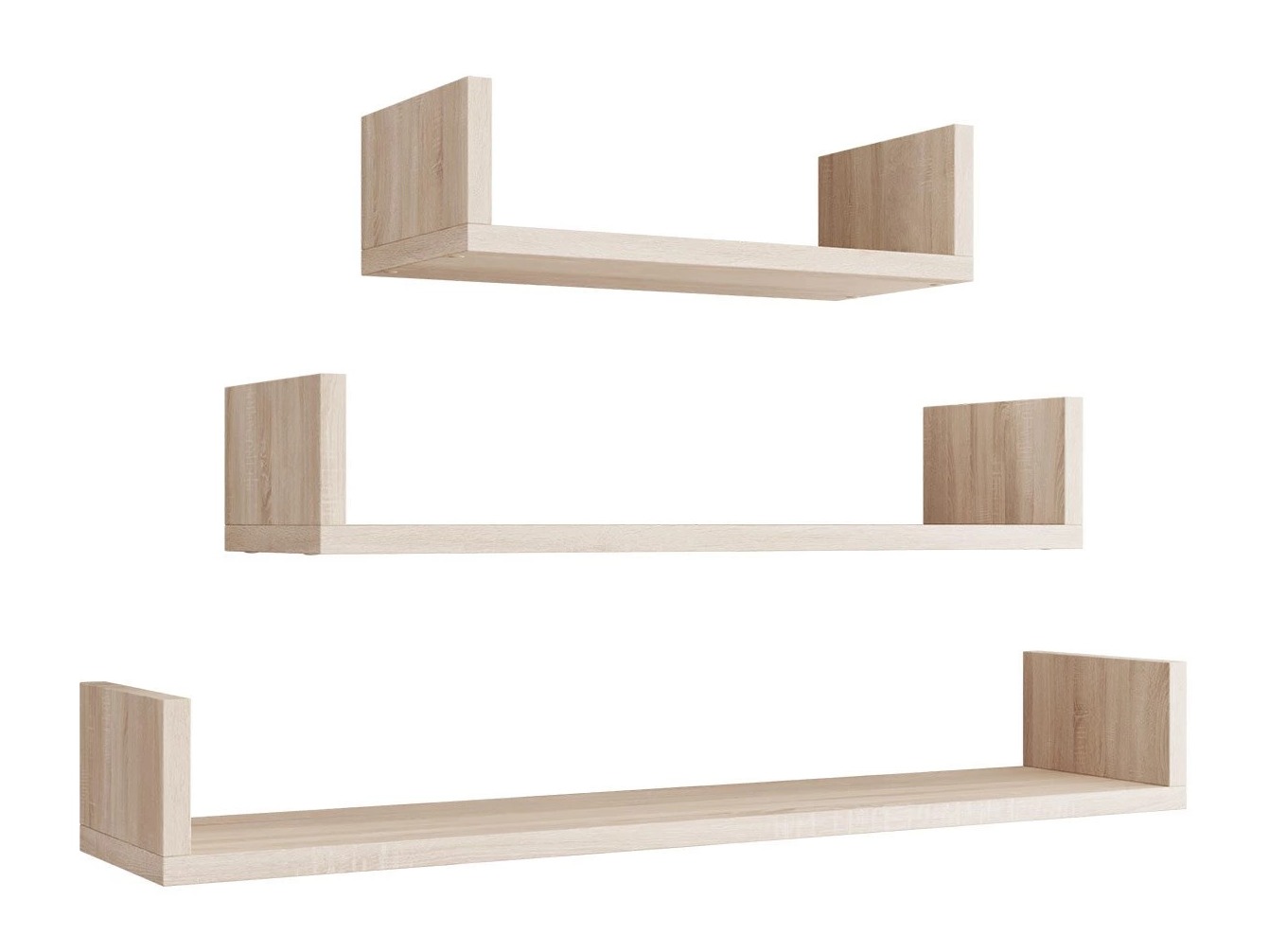 Set de rafturi suspendate Lexicon (Stejar Sonoma)