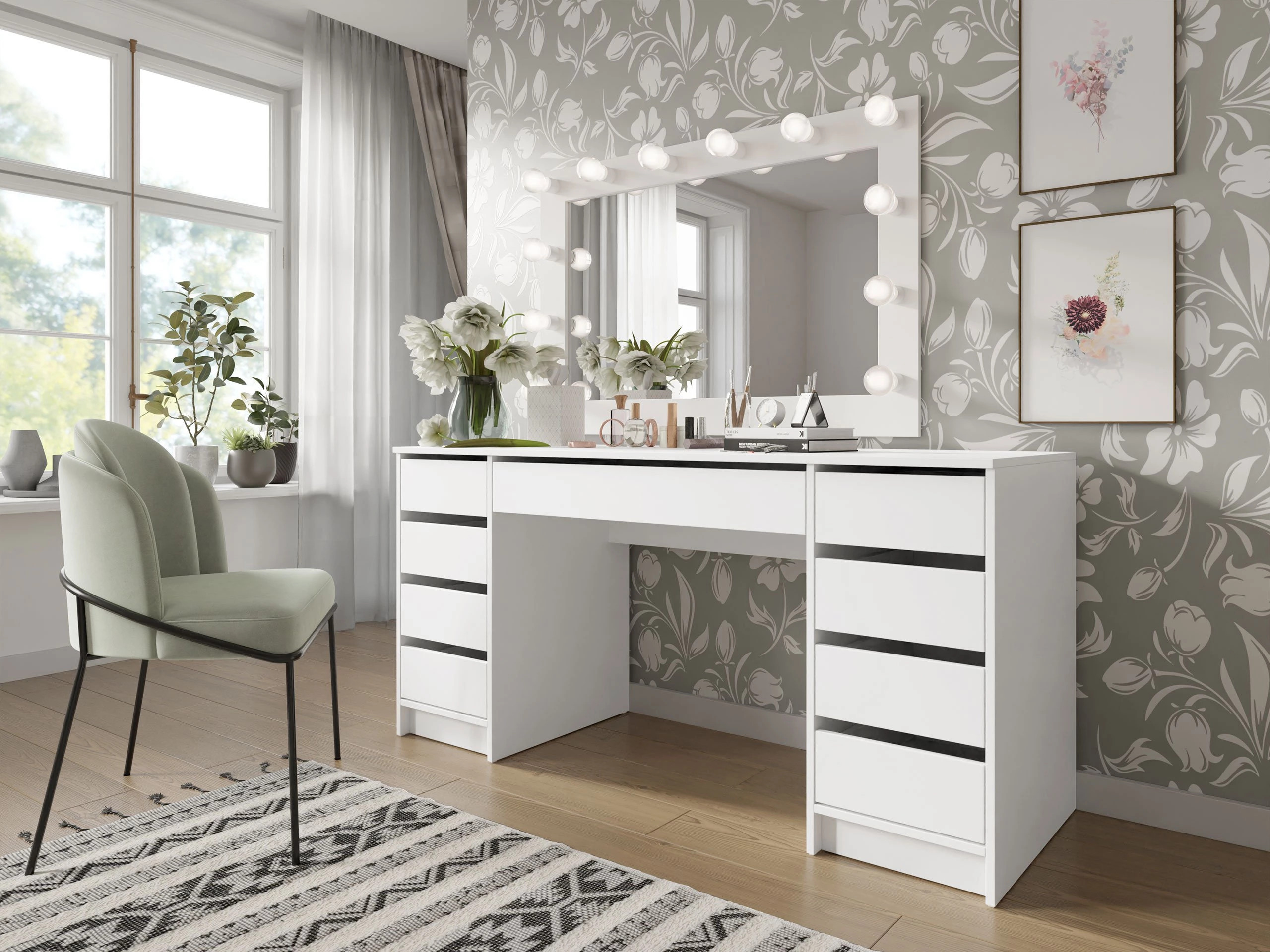 Birou Comfivo Terros II (Alb)