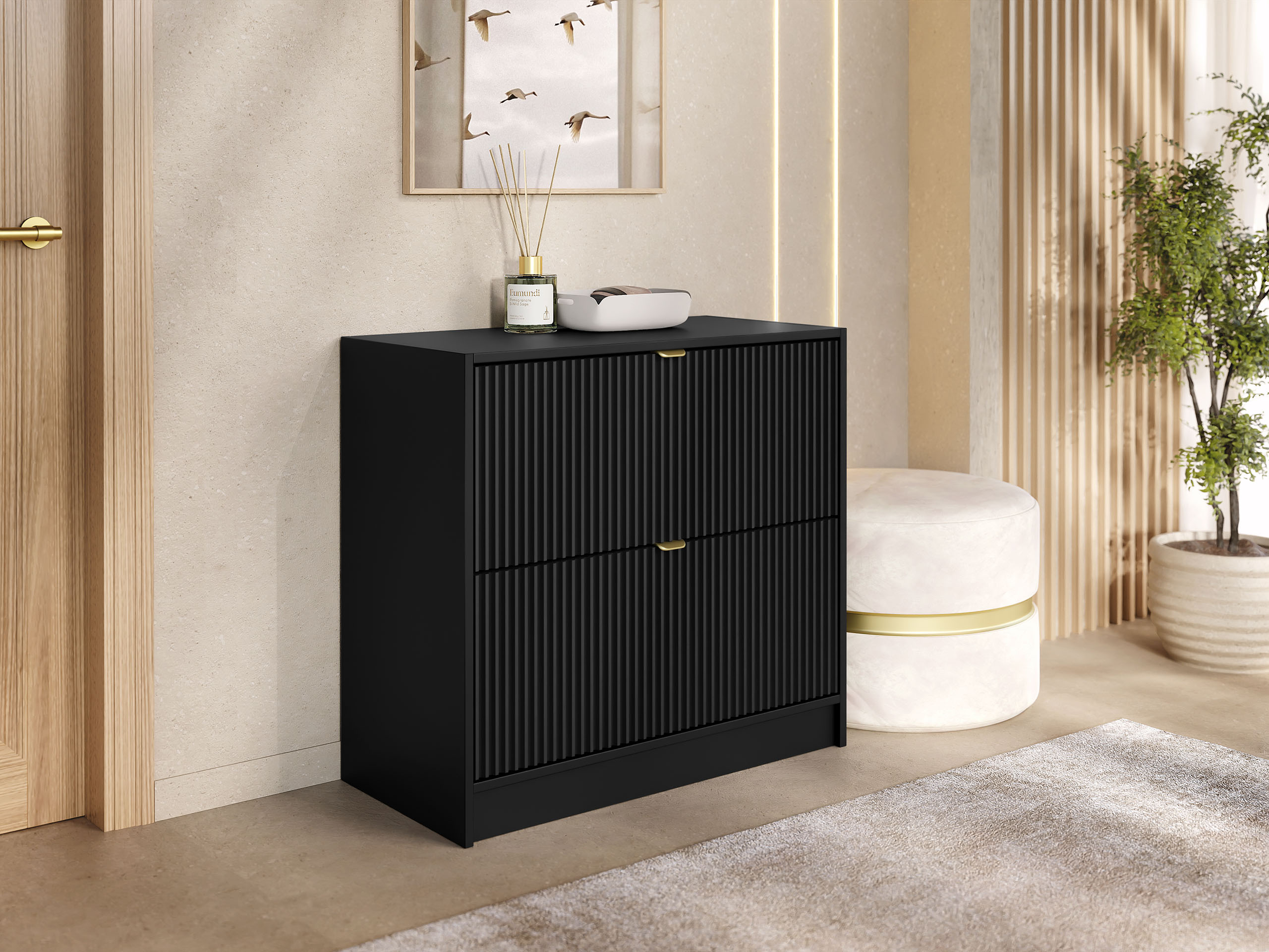 Dulap pantofi Comfivo Velal II (Negru)