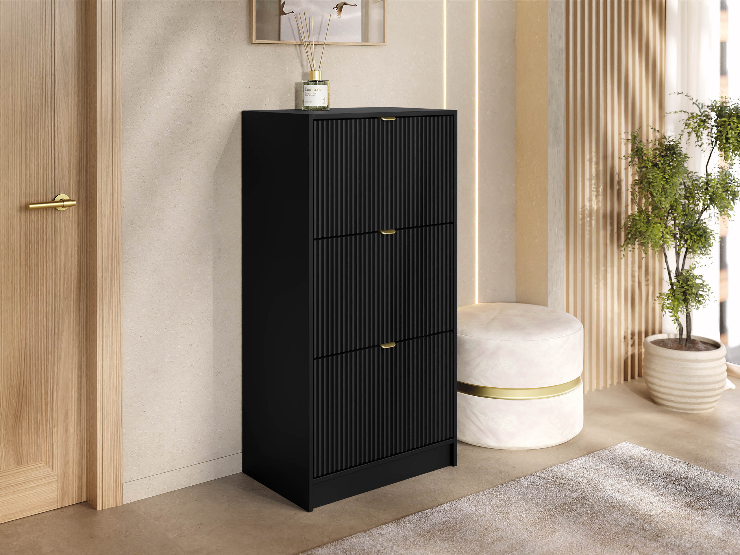 Dulap pantofi Comfivo Velal III (Negru)