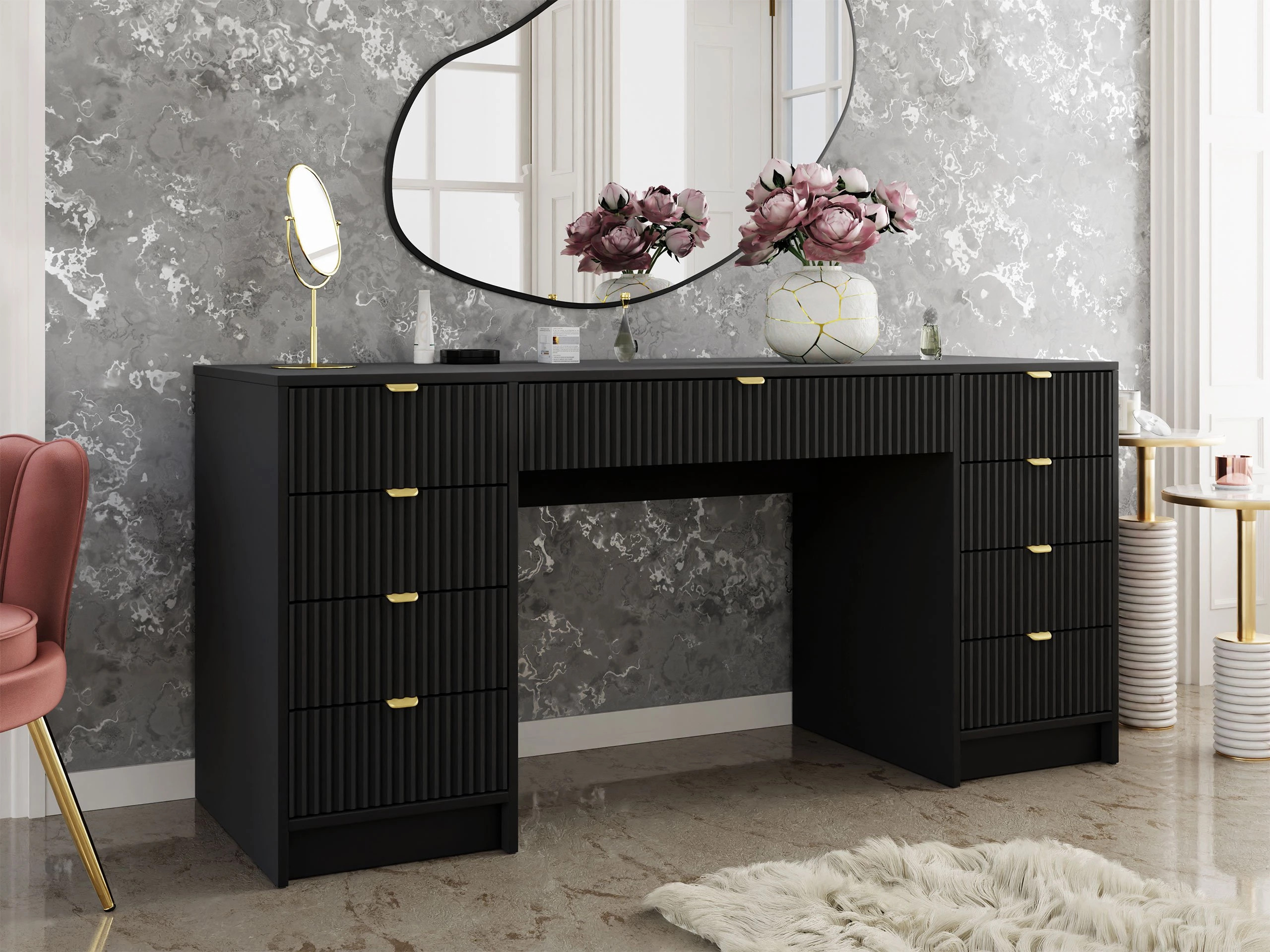 Birou Comfivo Papilio I (Negru)