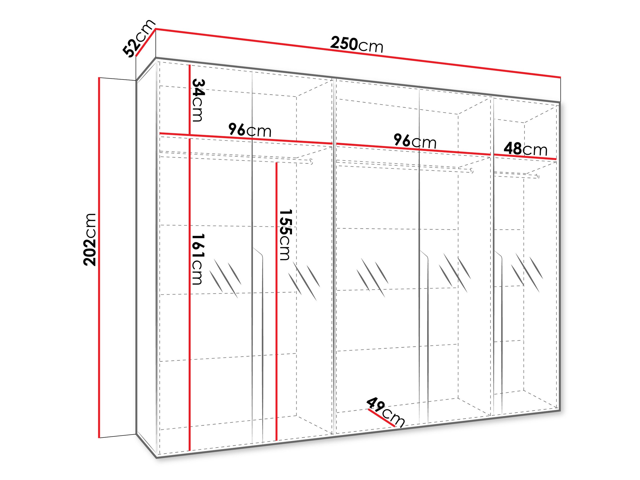 Dulap Hartford 592 (Negru)