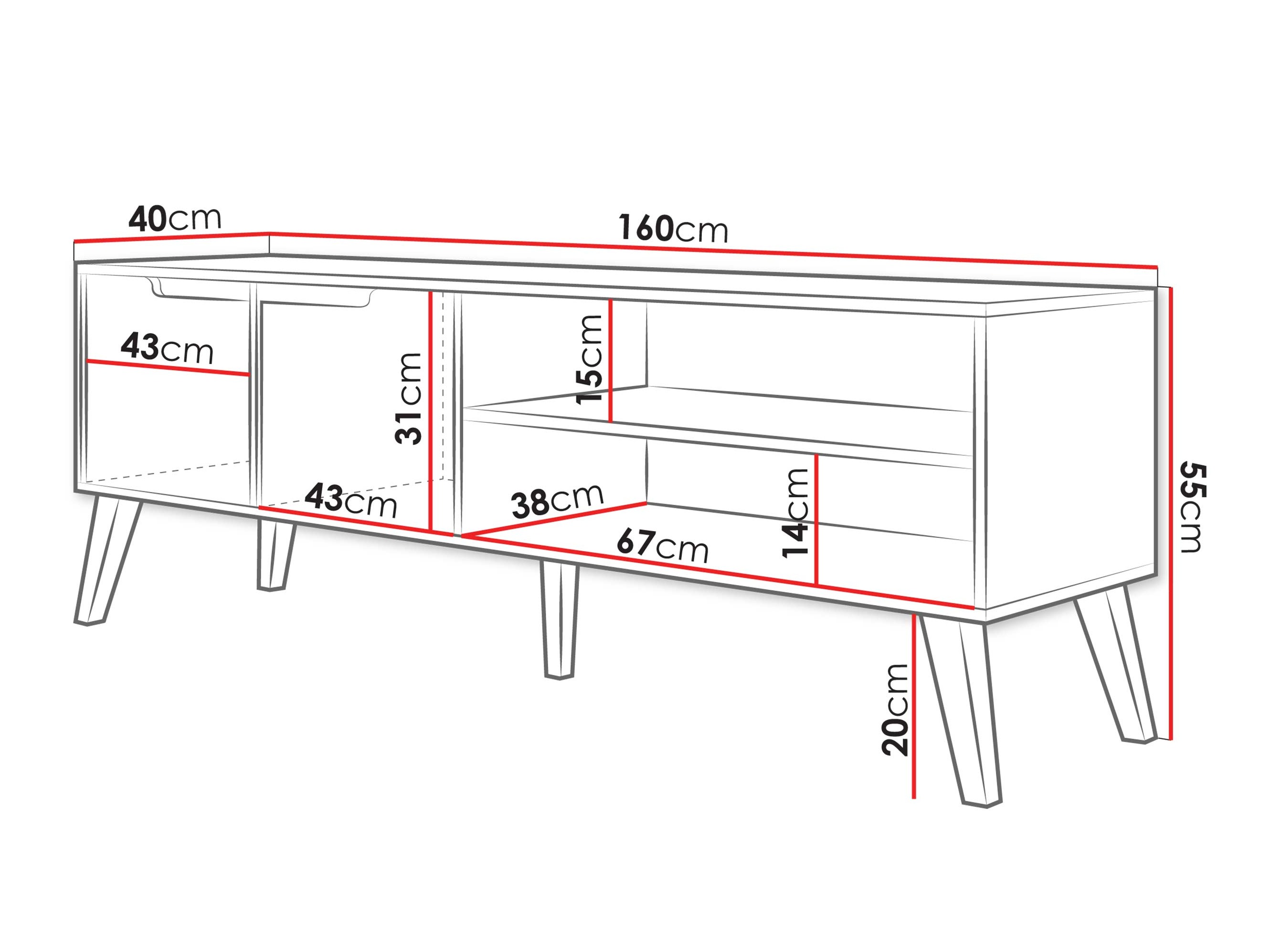 Comodă TV Otis (Cașmir)