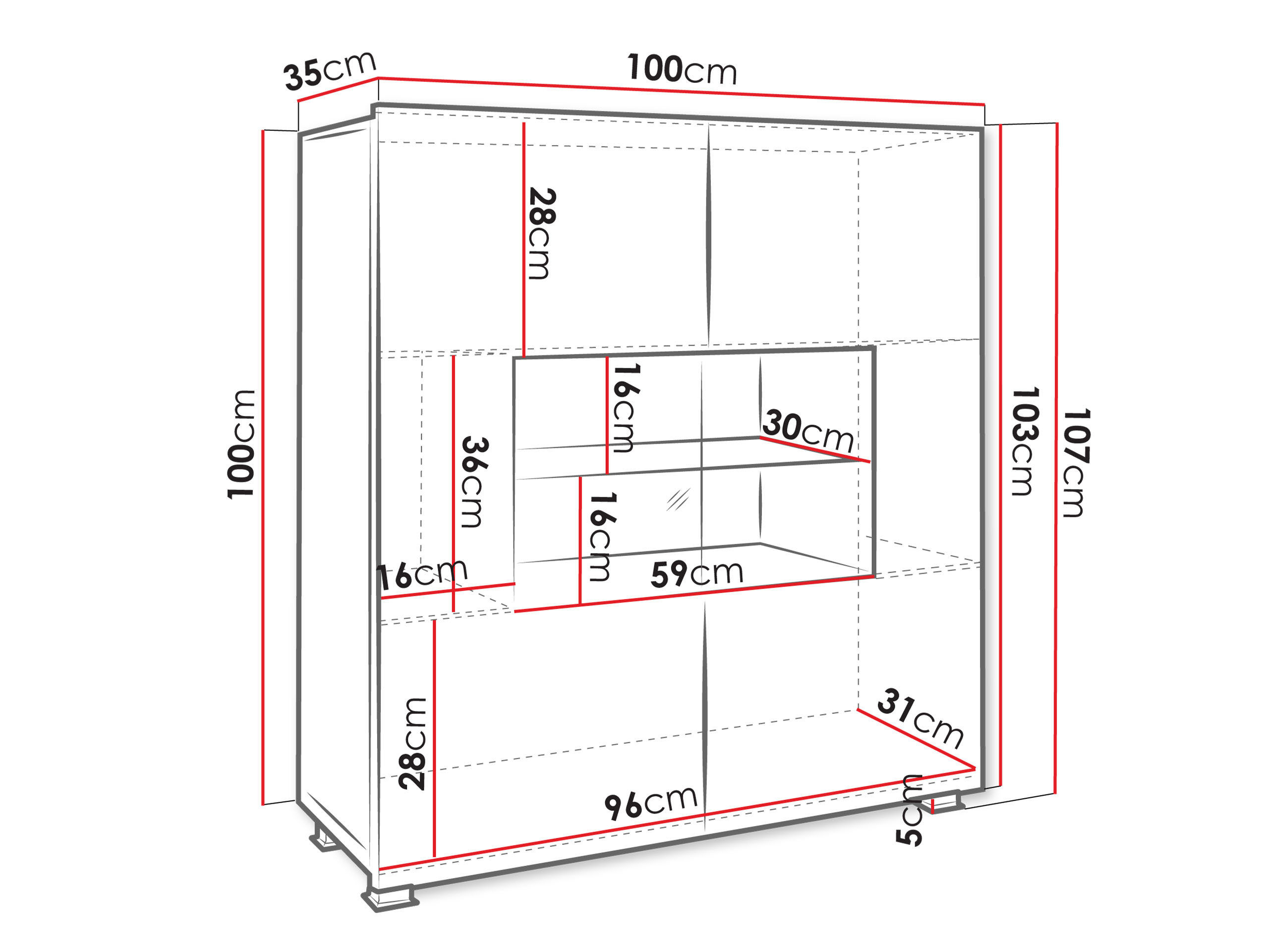 Bufet Tivdalu 100 (Stejar auriu)