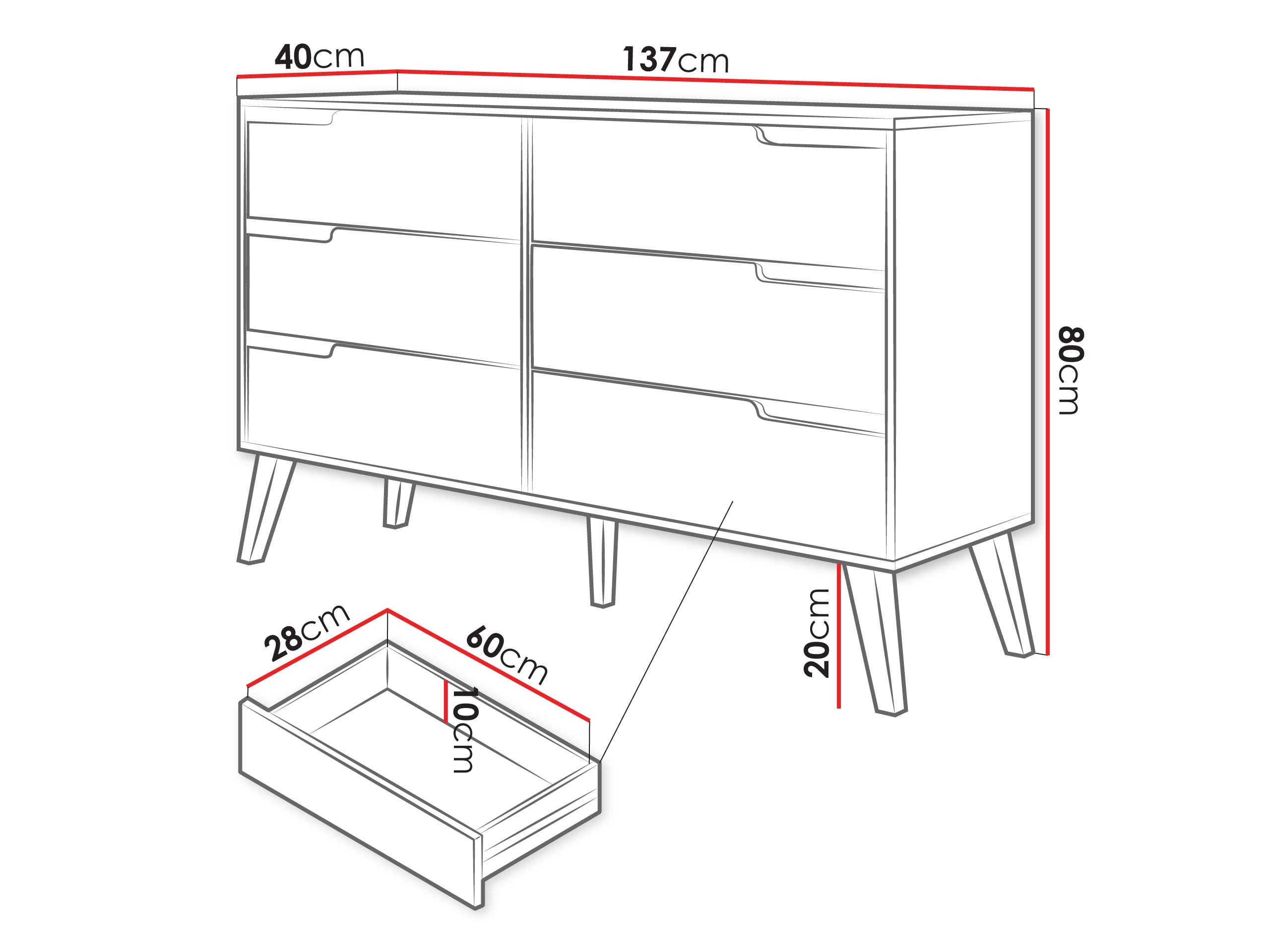 Comodă Elbtive 103 (Cașmir)