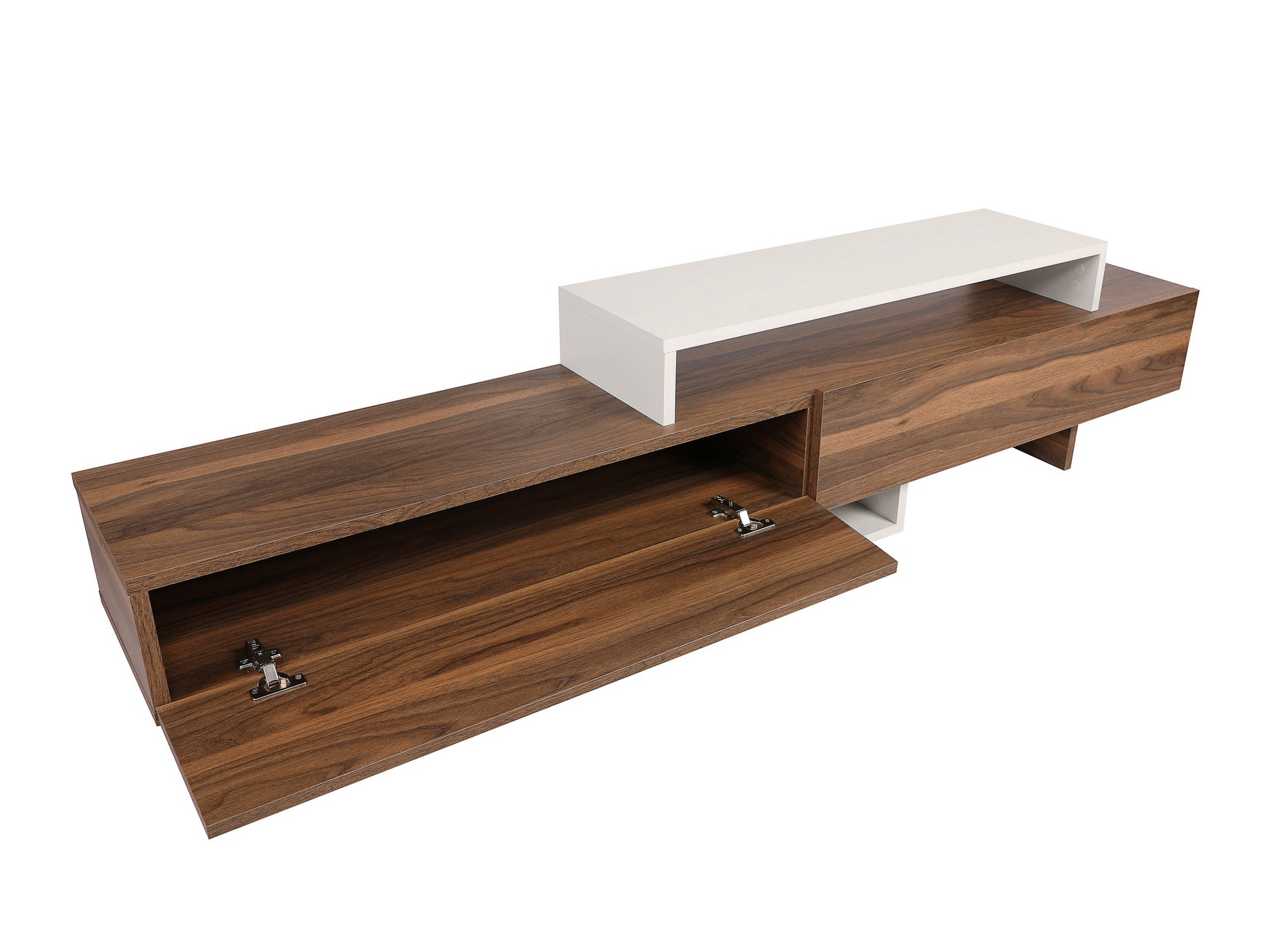 Comodă TV Kailua 998 (Teak + Alb)