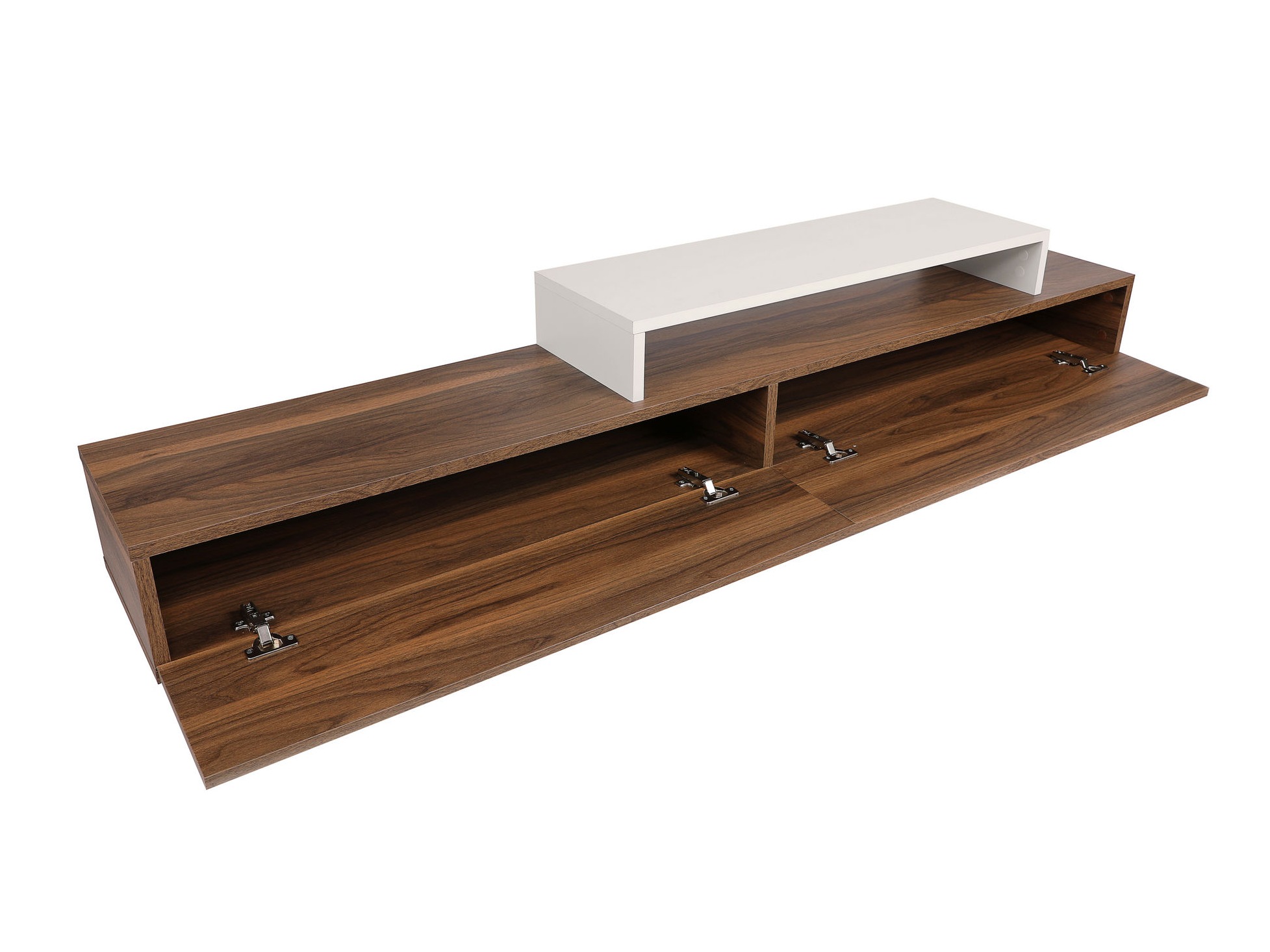 Comodă TV Kailua 998 (Teak + Alb)