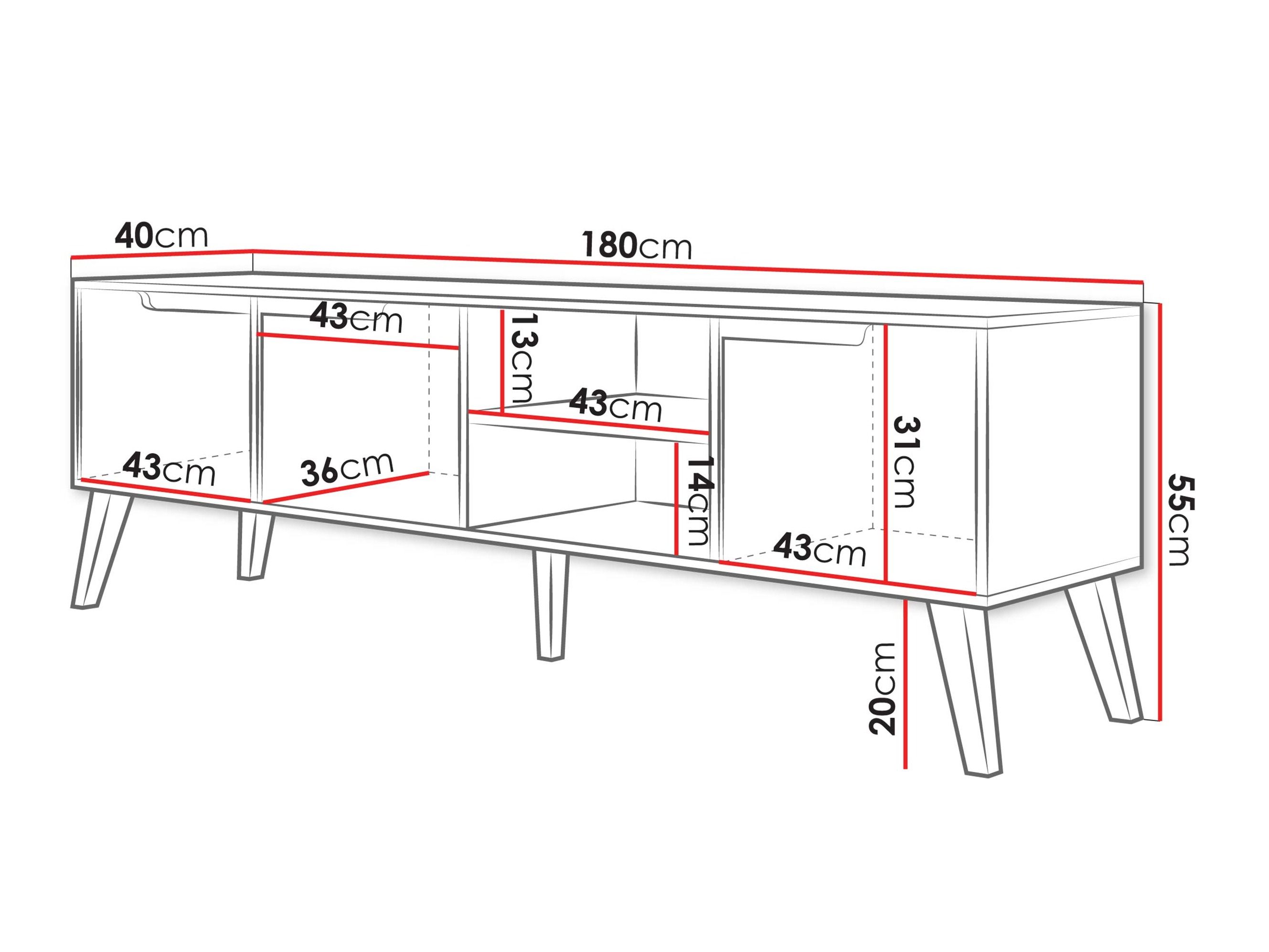 Comodă TV Otis II (Cașmir)