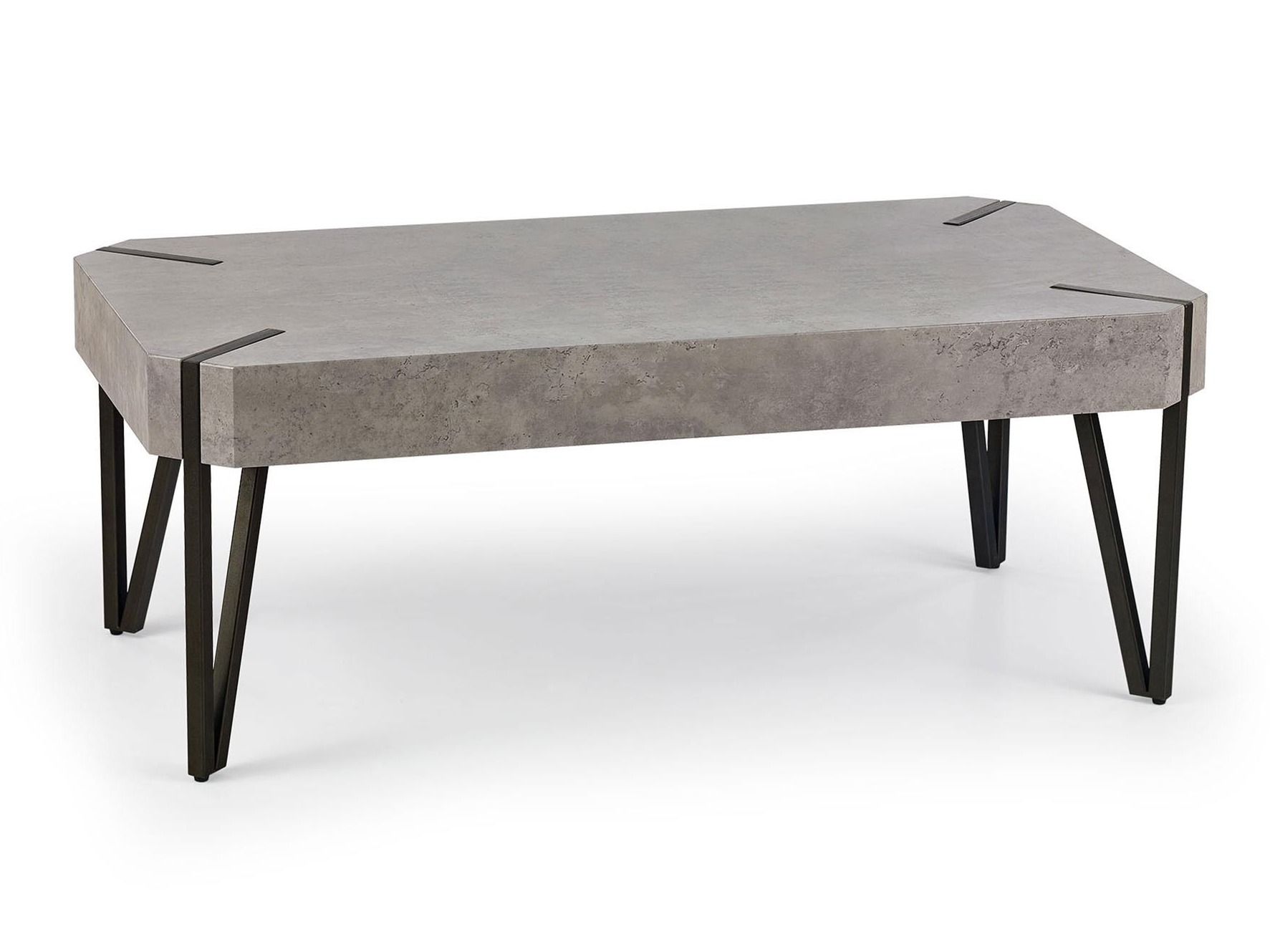 Măsuță de cafea Houston 303 (Beton + Negru)