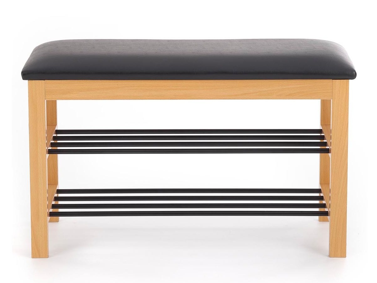 Raft pantof Houston 967 (Lemn masiv + Negru)