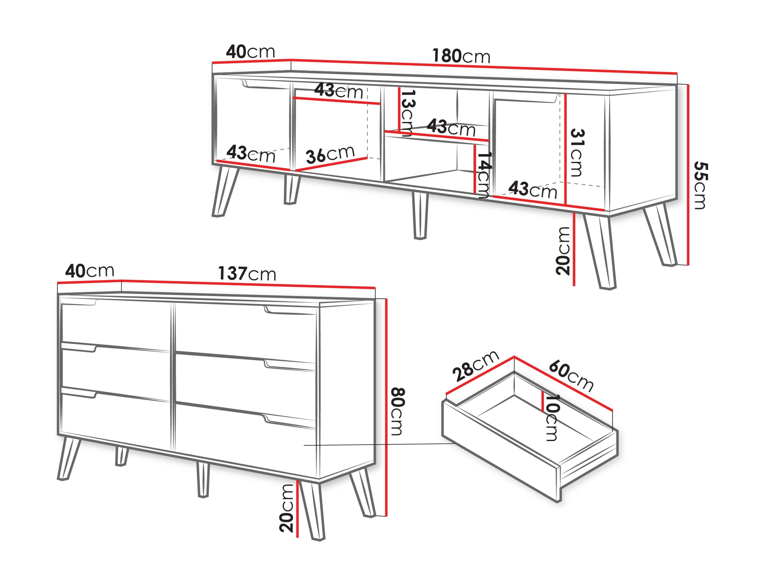 Set de living Otis I (Nuc)