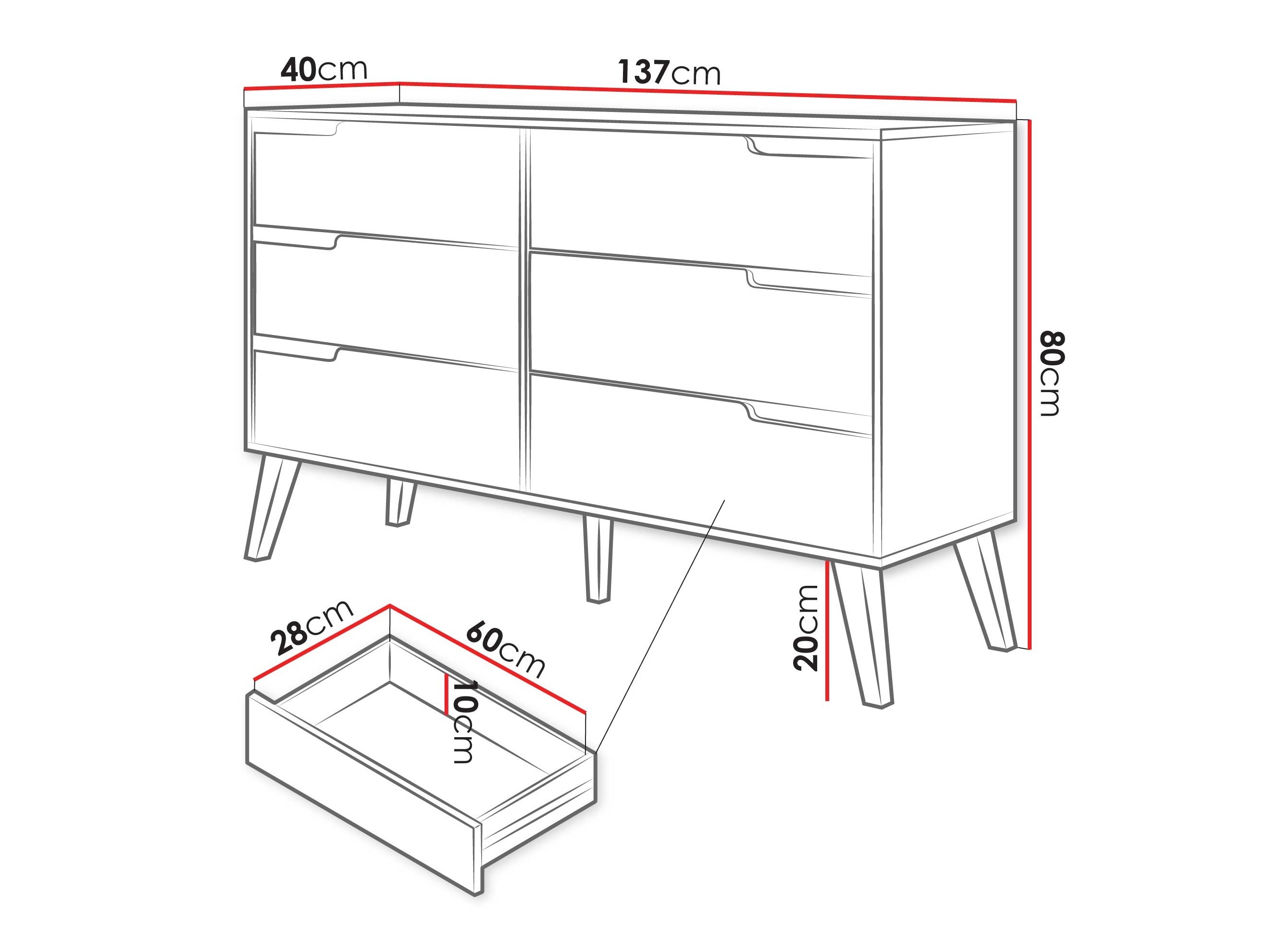 Comodă Otis II (Cașmir)