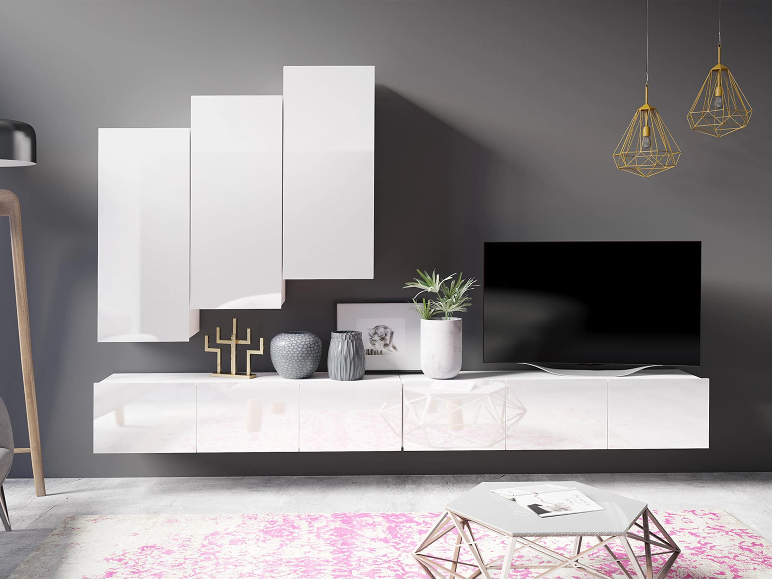 Set de living Remus XX (Alb)