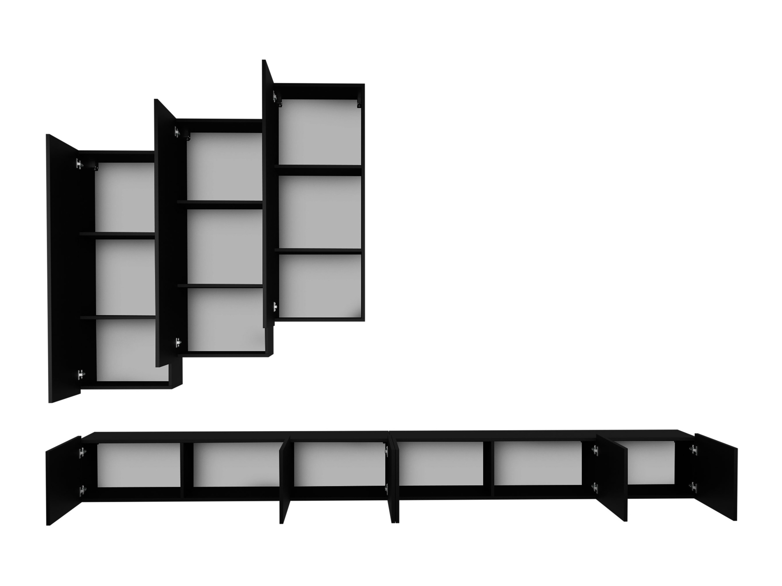 Set de living Remus XX (Negru)