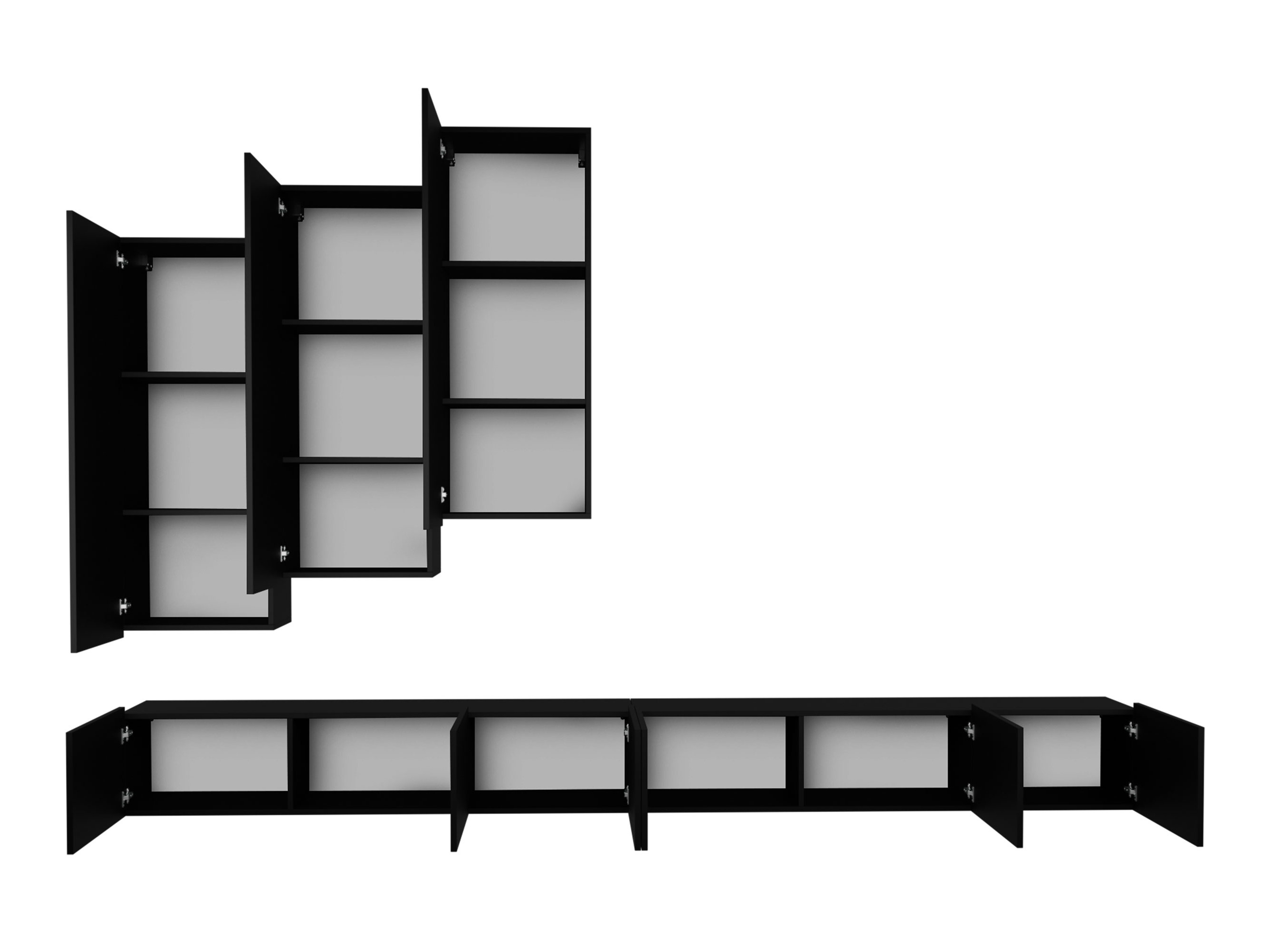 Set de living Remus XX (Stejar auriu + Alb)