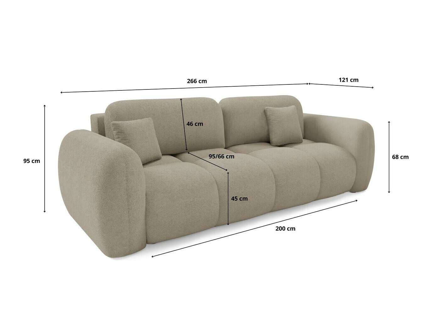 Canapea extensibilă Franklin 212 (Quelle 38)