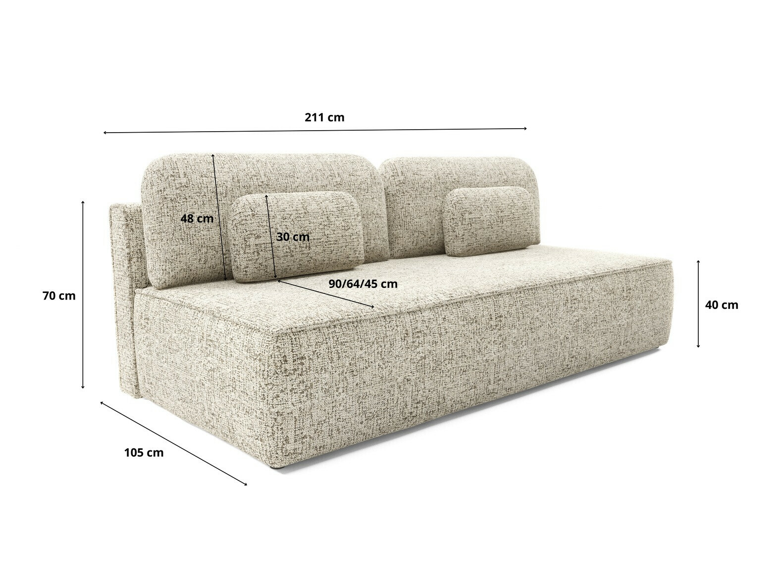 Canapea extensibilă Franklin 214 (Bella 15)