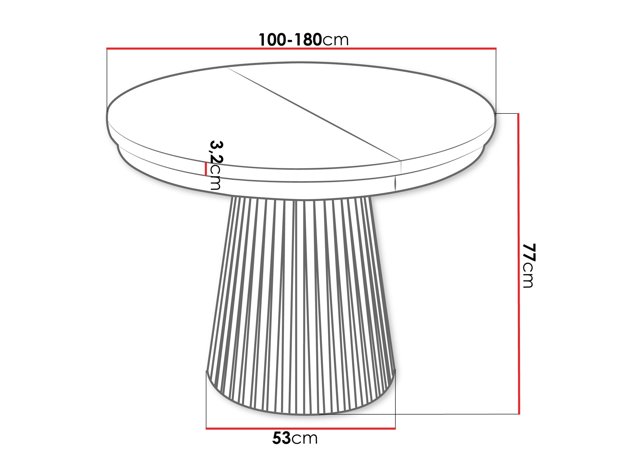 Masă Stanton 150 (Alb)