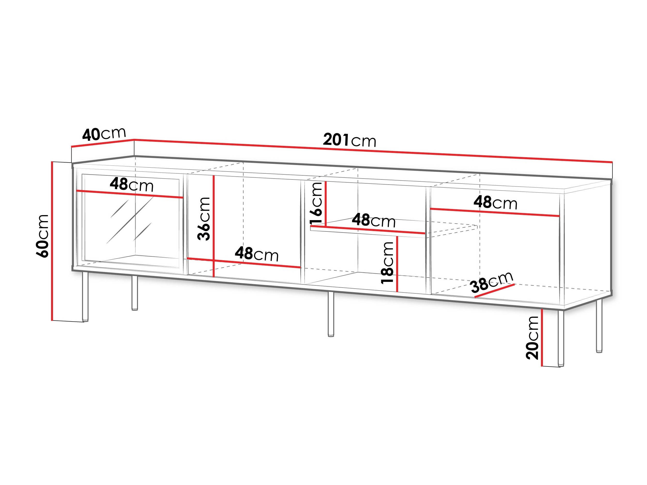 Comodă TV Merevai 103 (Cașmir)