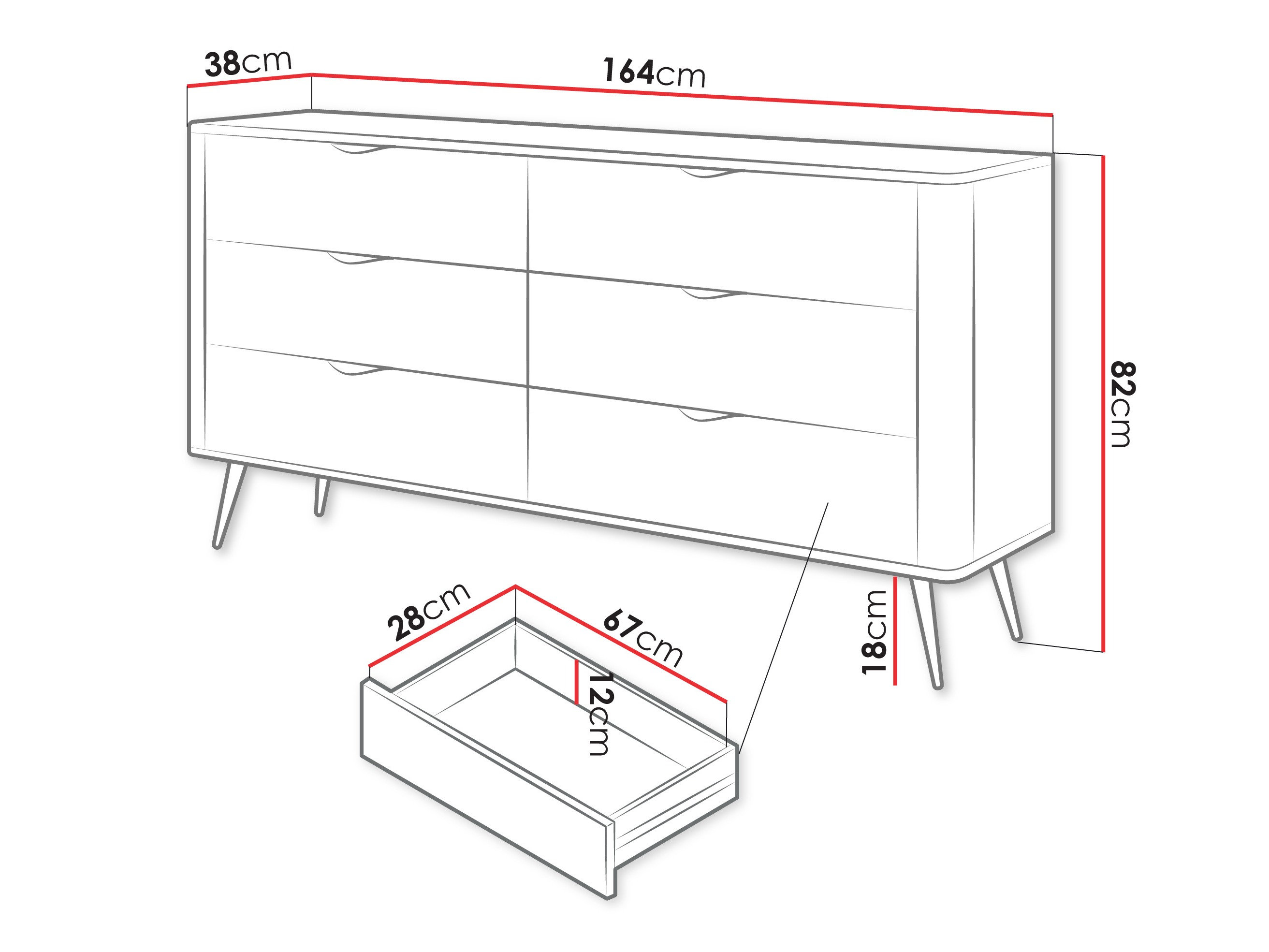 Comodă Versoe 102 (Bej)