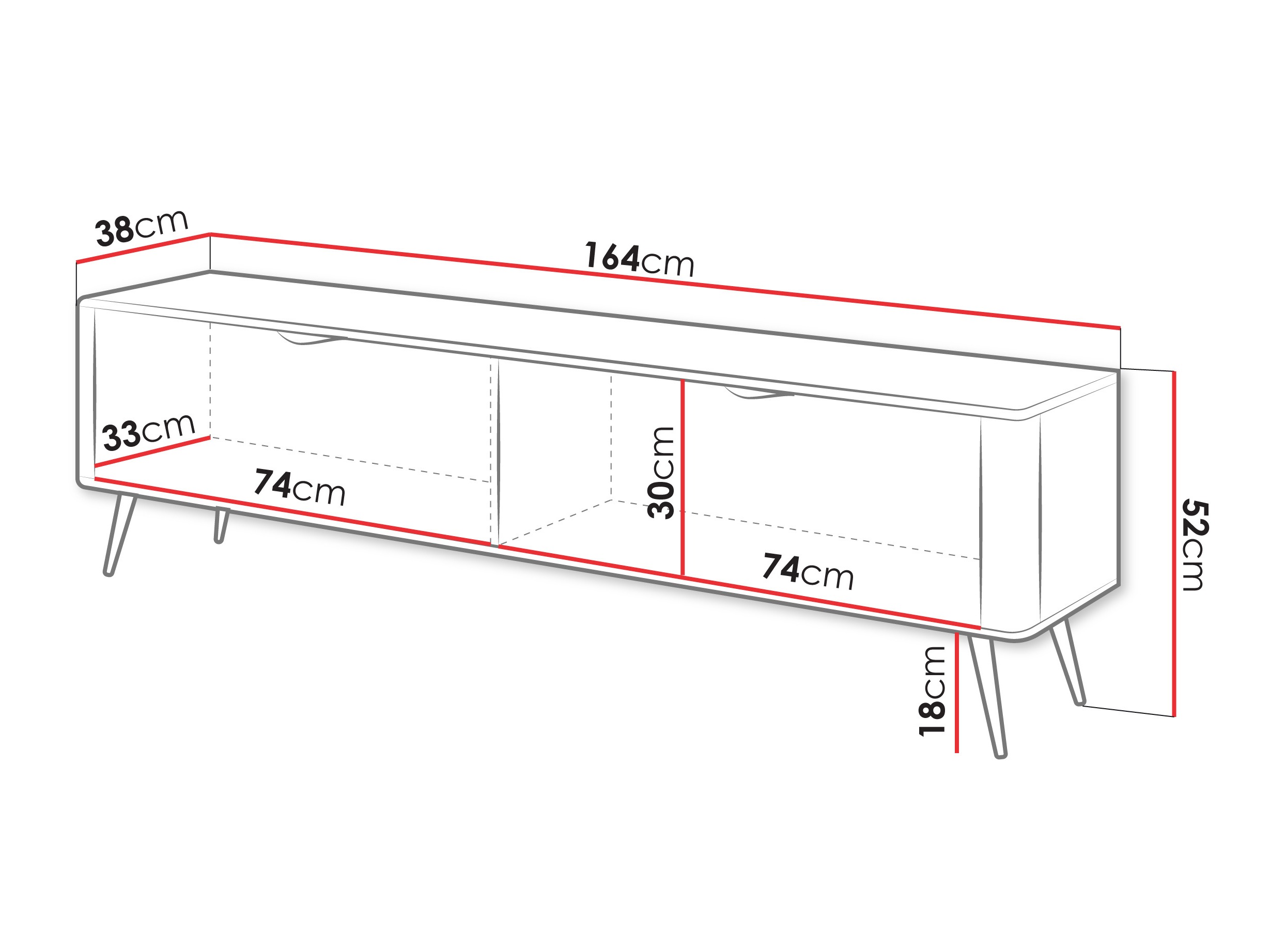 Comodă TV Lectum (Bej)