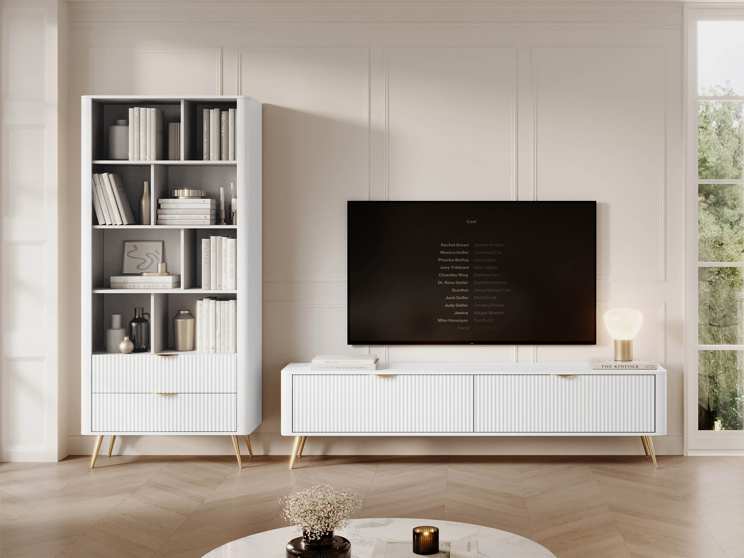 Set de living Lectum (Alb)