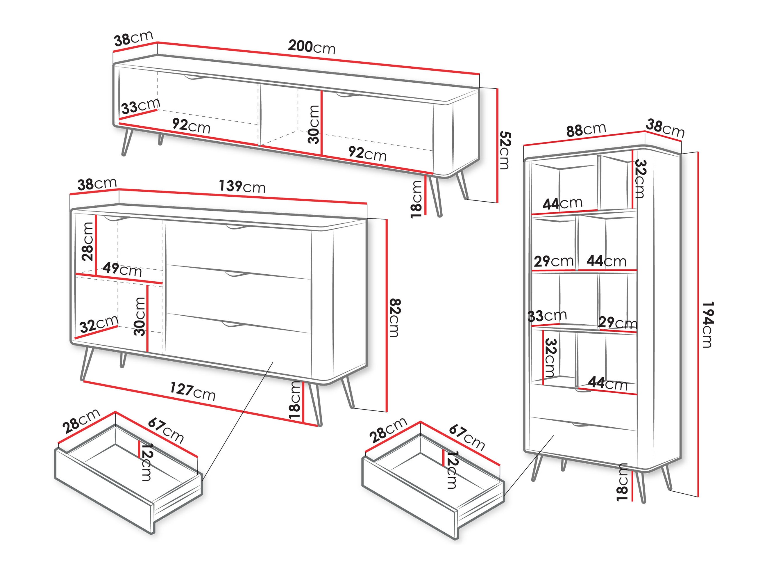 Set de living Lectum I (Bej)