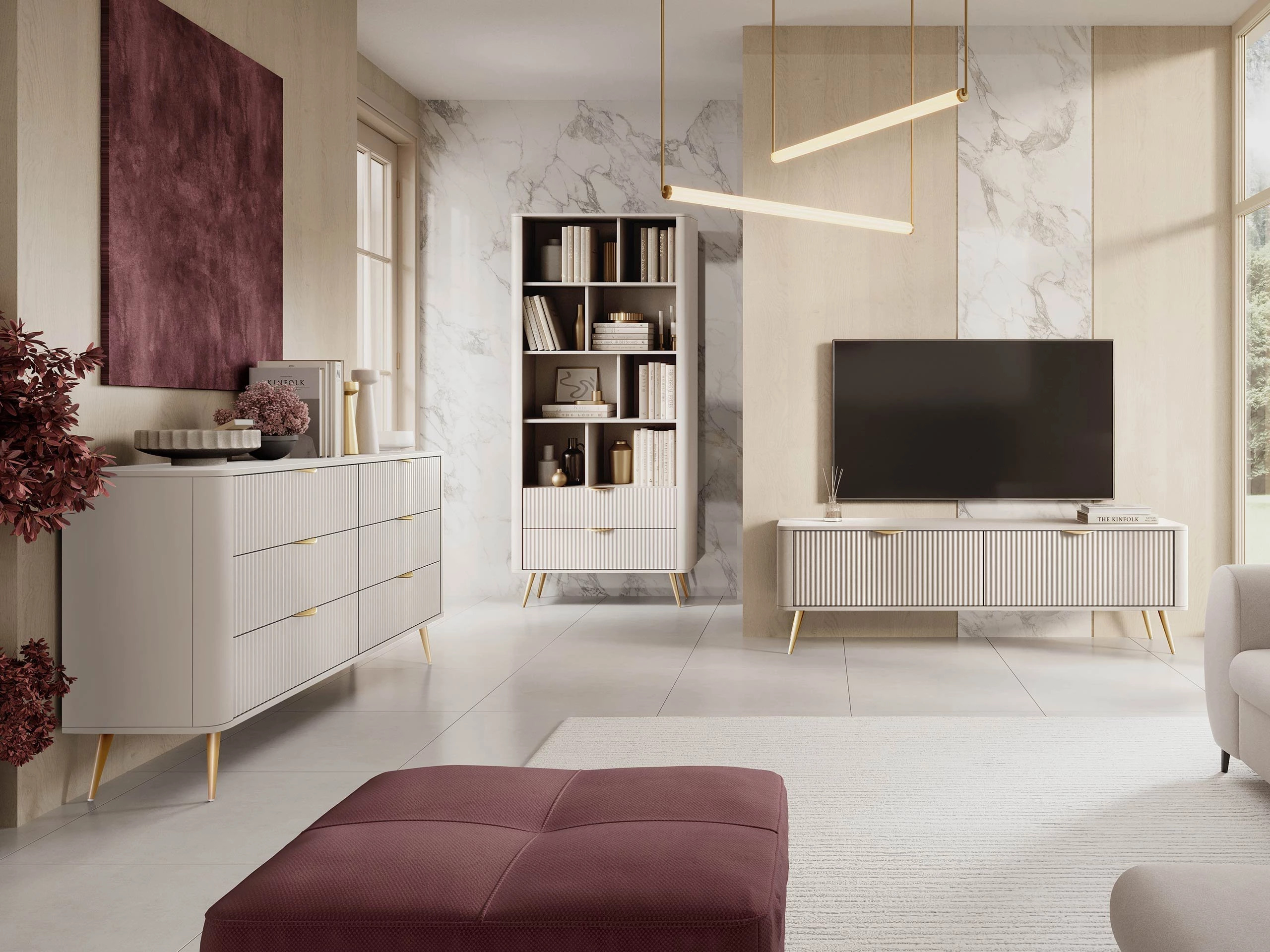 Set de living Lectum II (Bej)