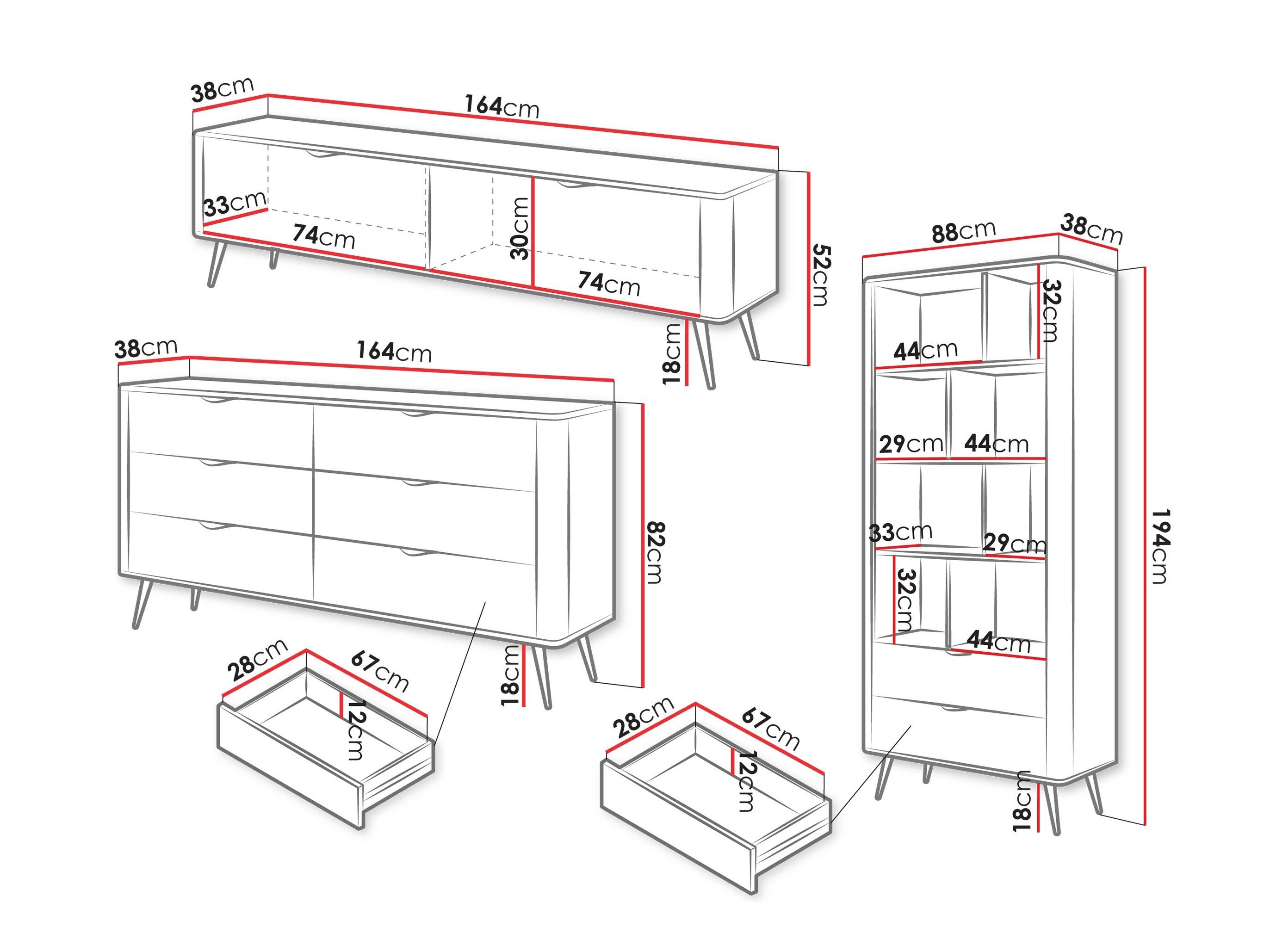 Set de living Lectum II (Bej)