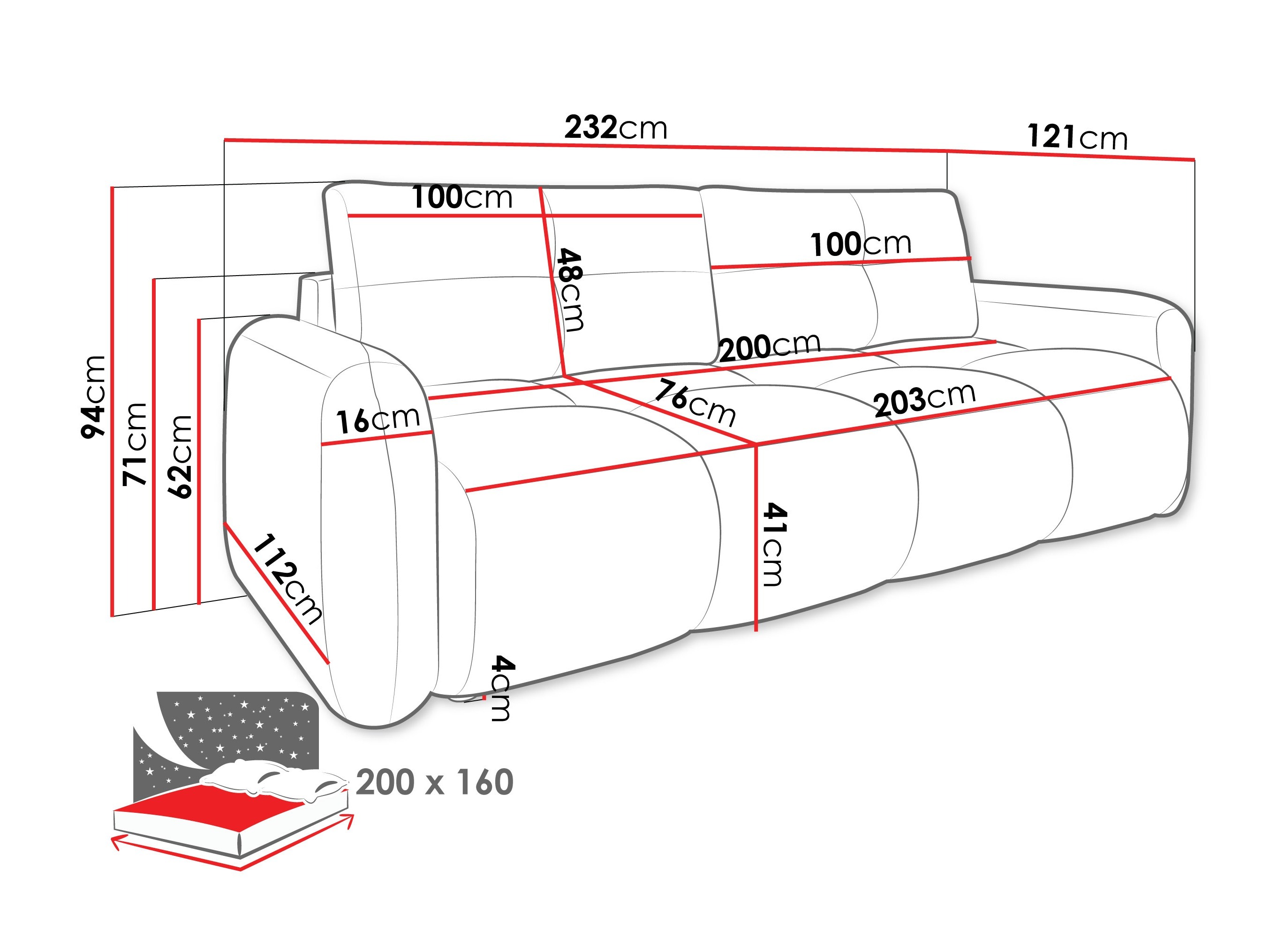 Canapea extensibilă SR11188