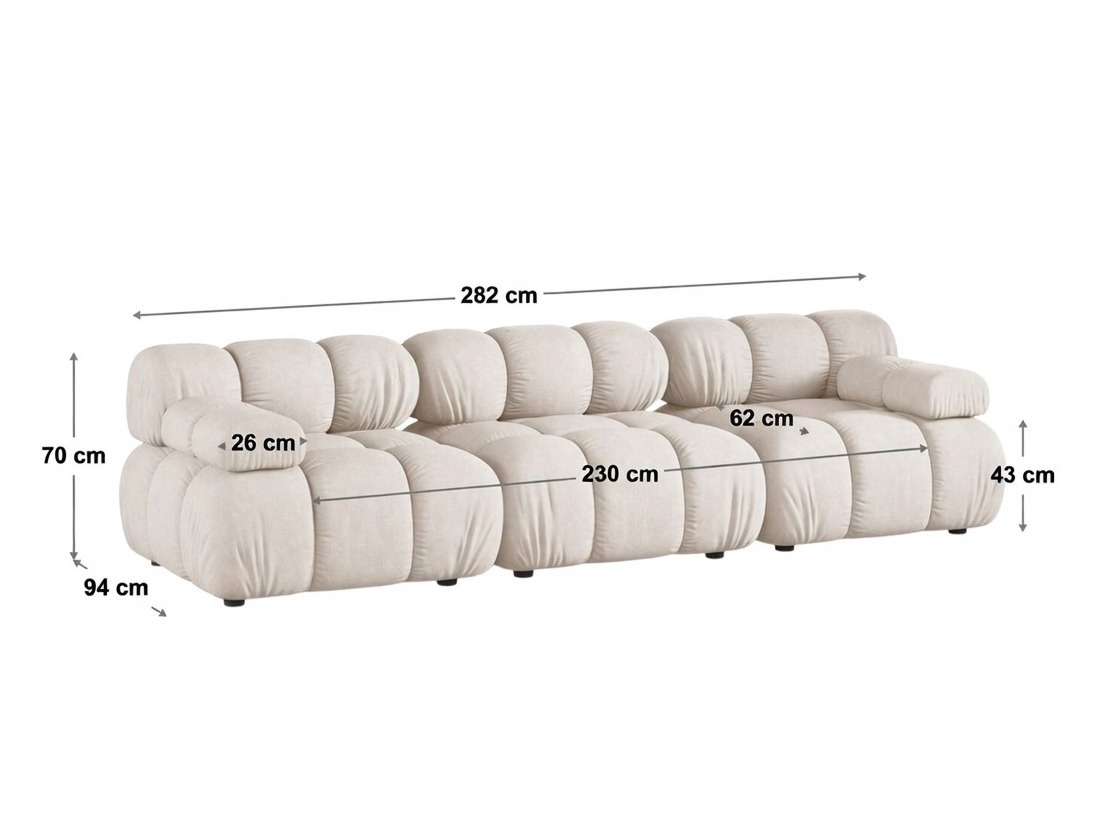 Canapea modulară Caltenu 107 (Bluvel 19)