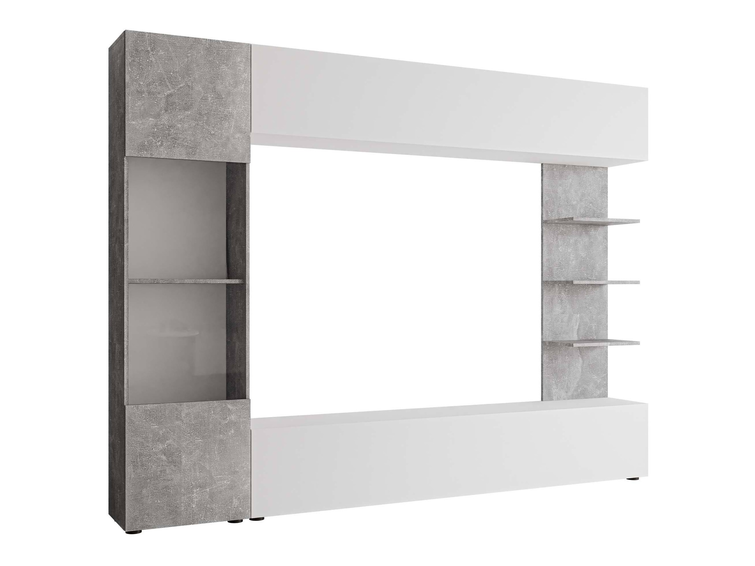 Set de living Comfivo Animus (Alb + Beton)
