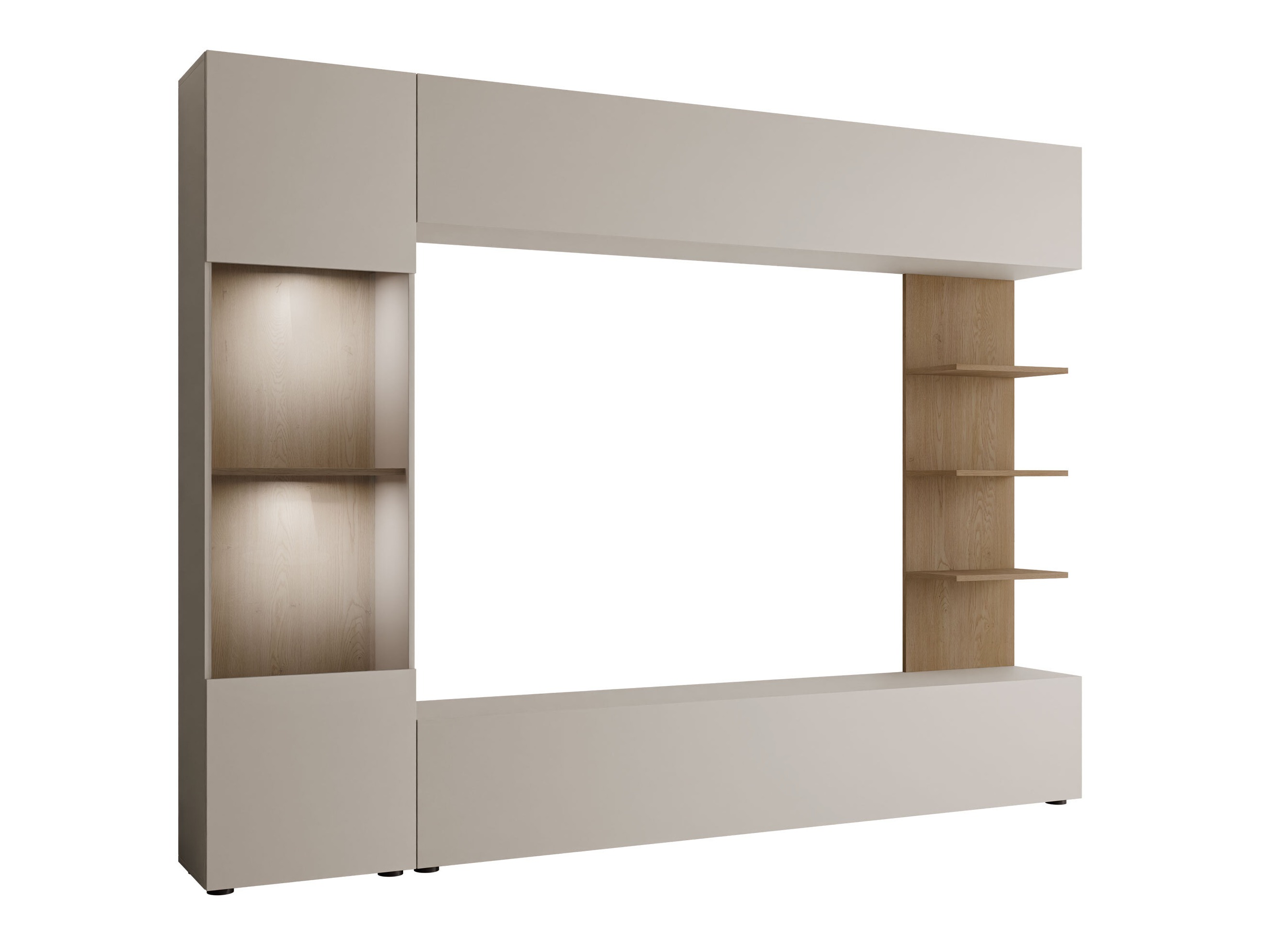 Set de living Comfivo Animus (Cașmir + Stejar)