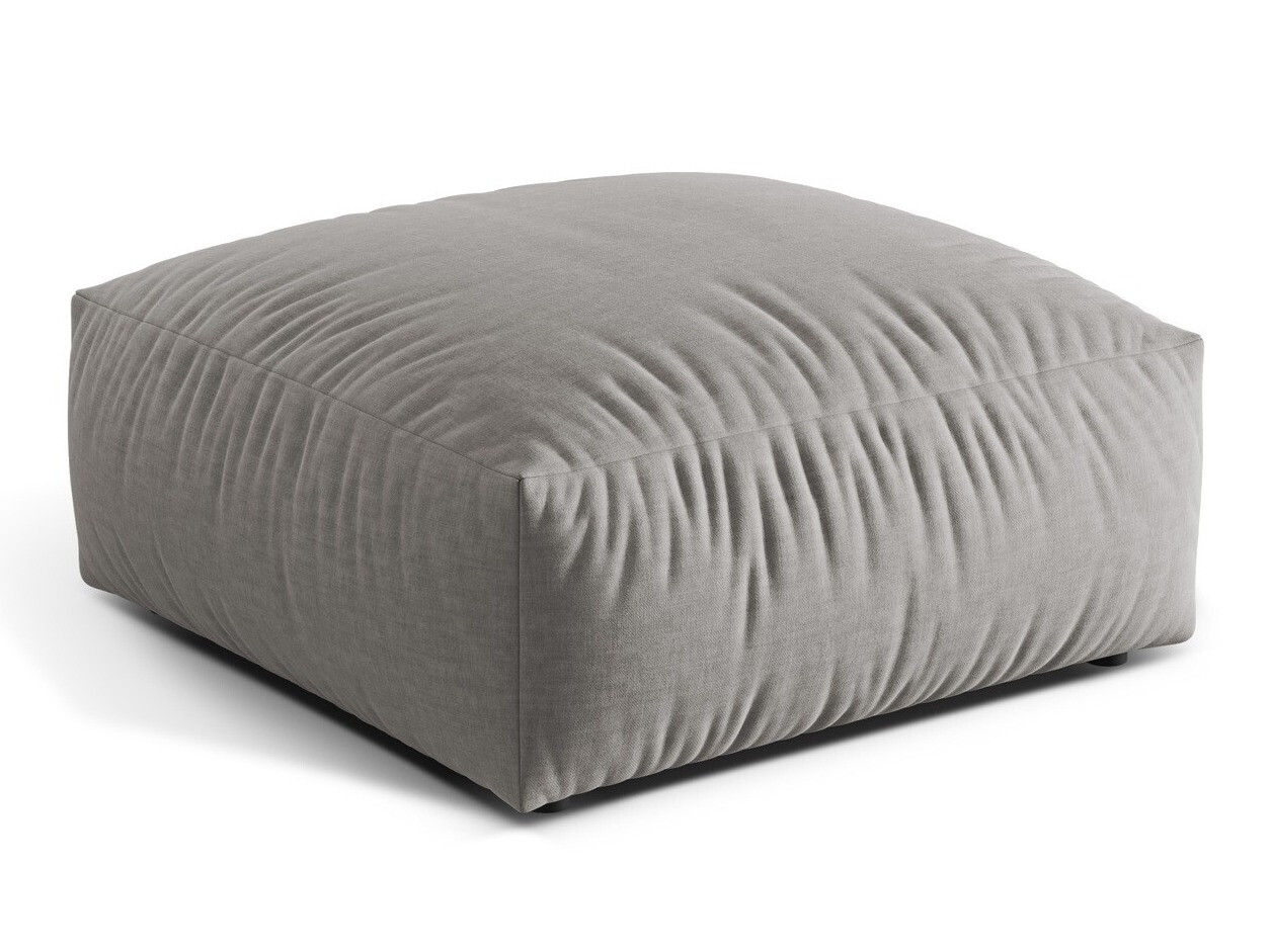 Taburet tapițat Sorcoro 109 (Boston Light Grey)