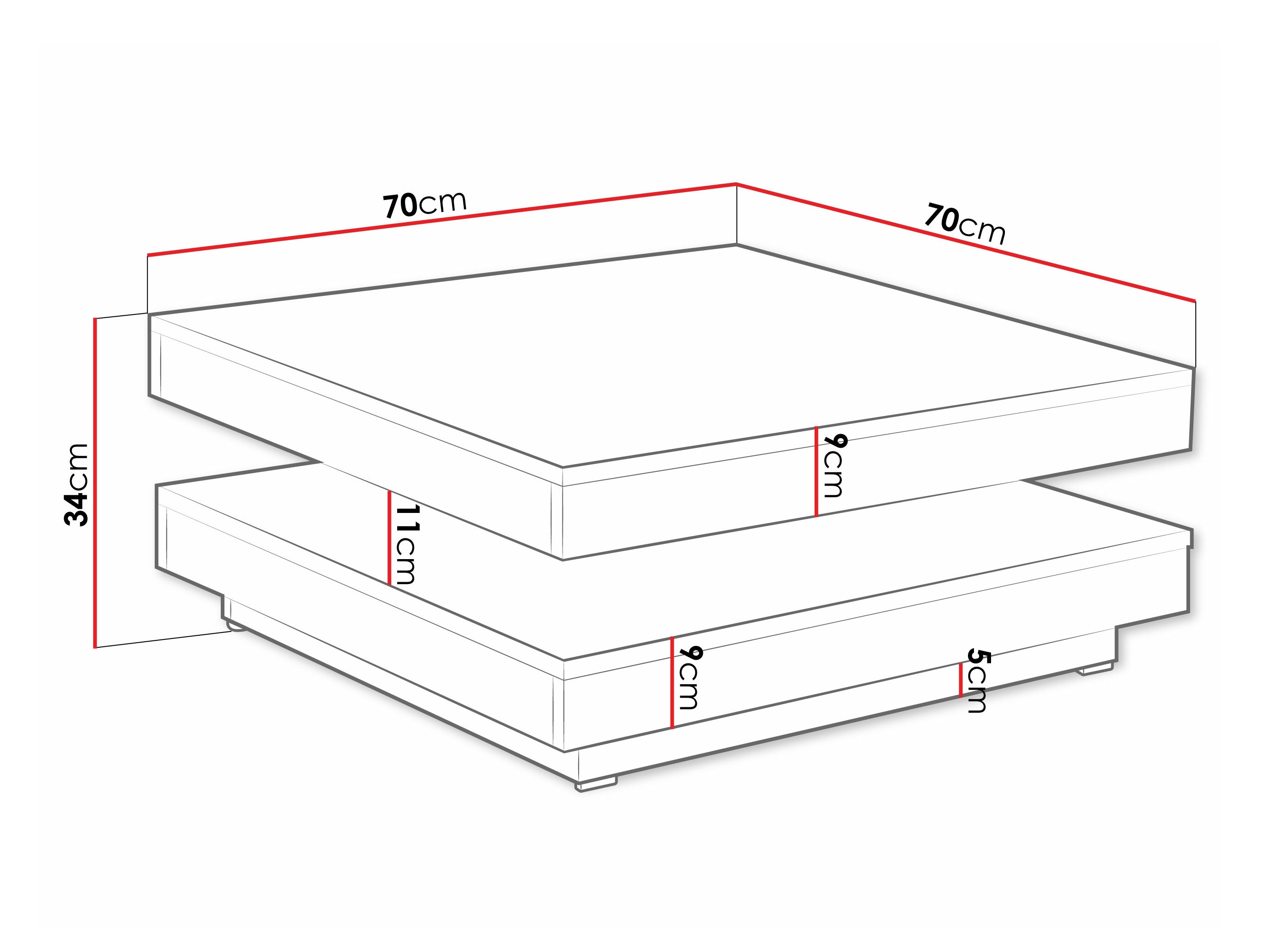 Măsuță de cafea extensibilă SR11224