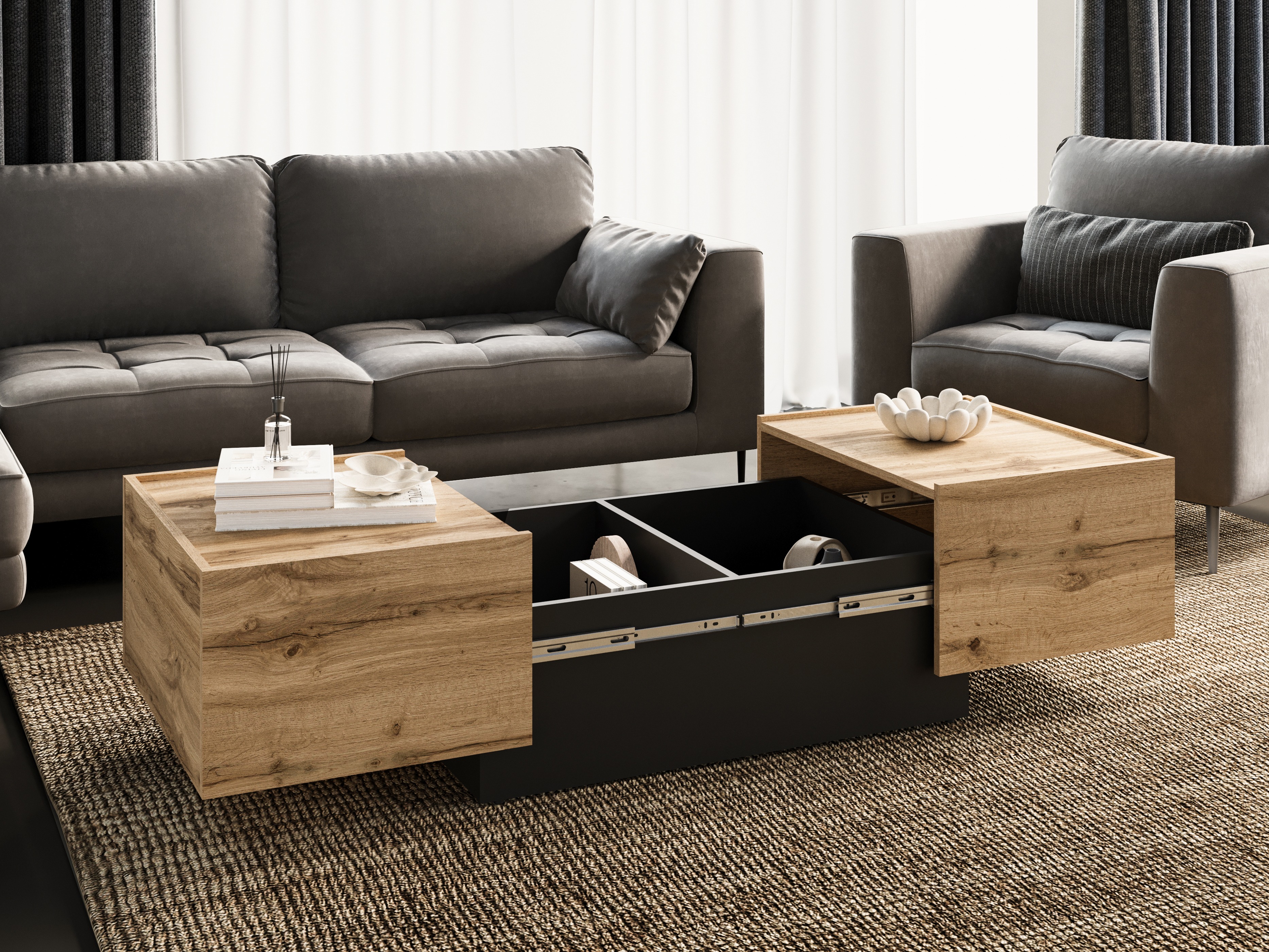 Măsuță de cafea extensibilă SR11225