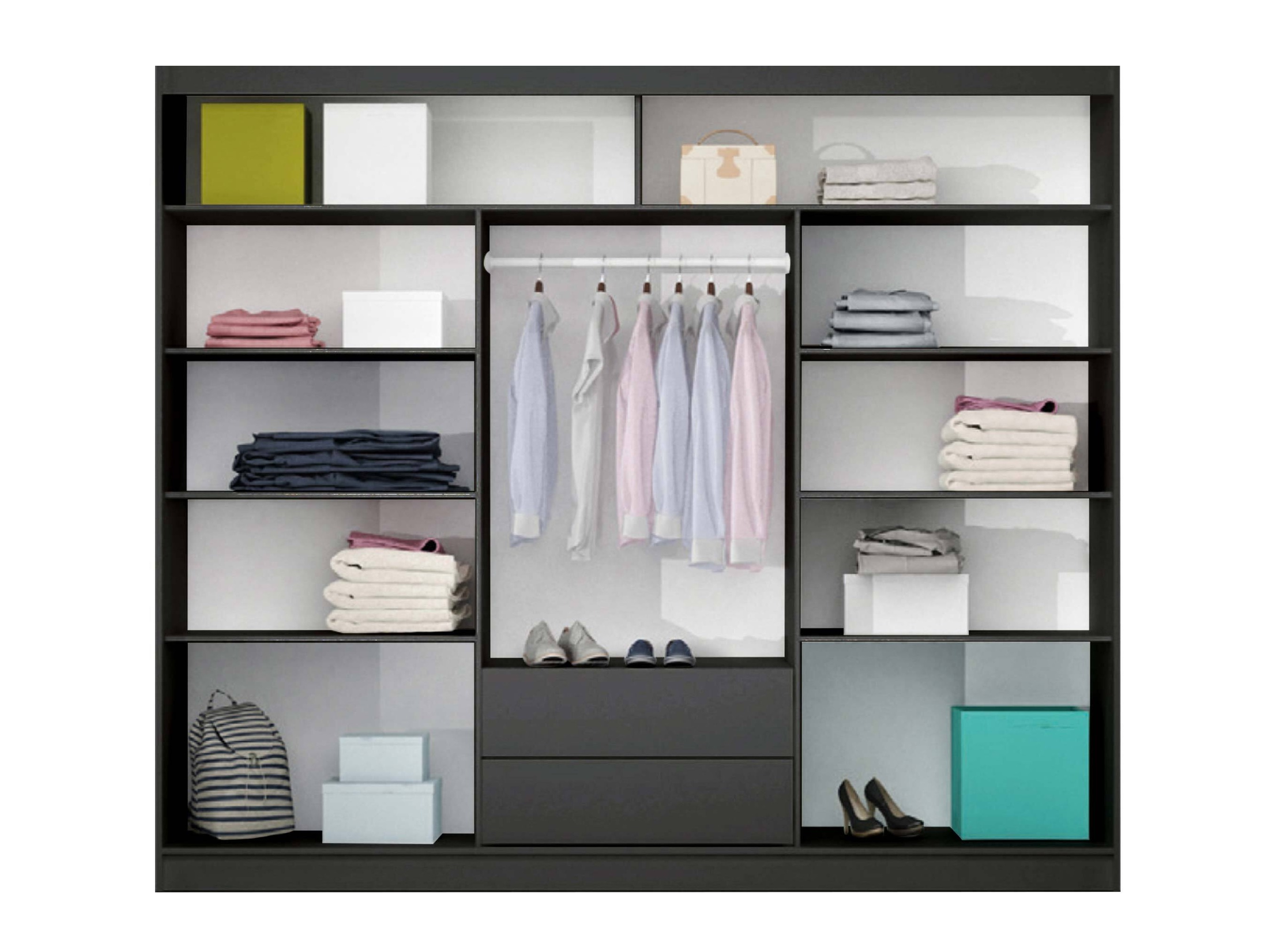 Dulap Honolulu 102 (Grafit)