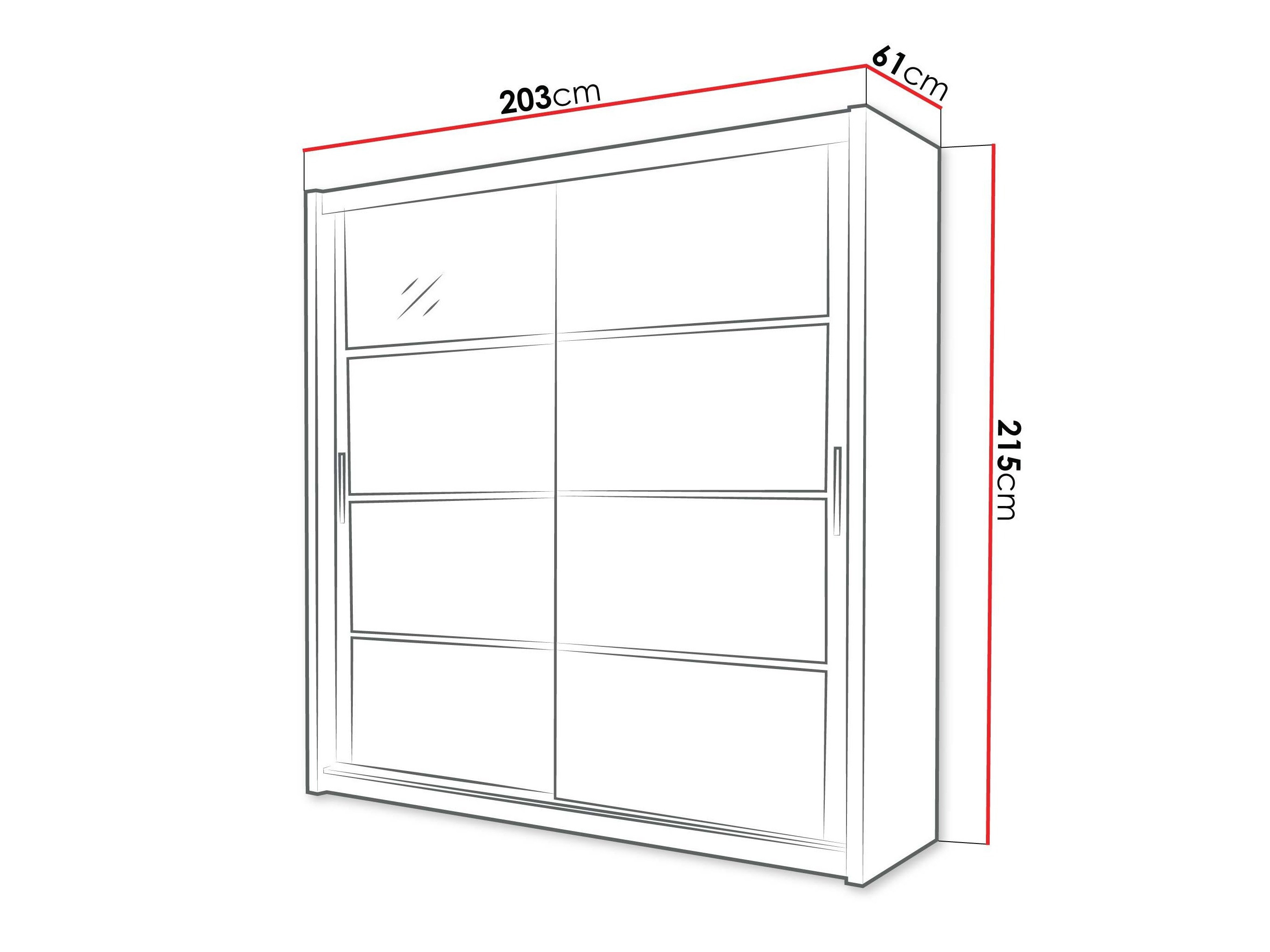 Dulap Honolulu 201 (Negru)