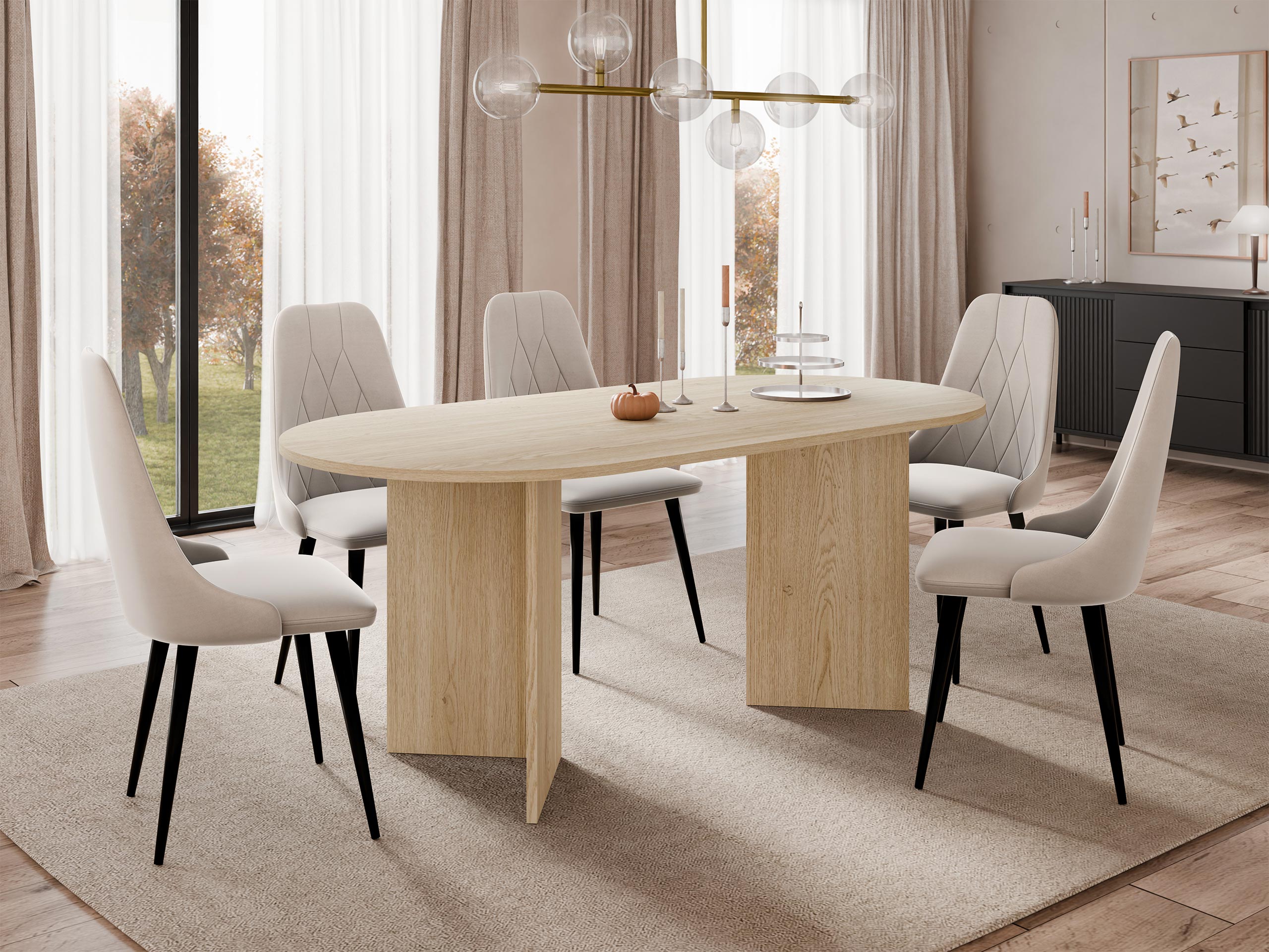 Masă Comfivo Fungus (Stejar)