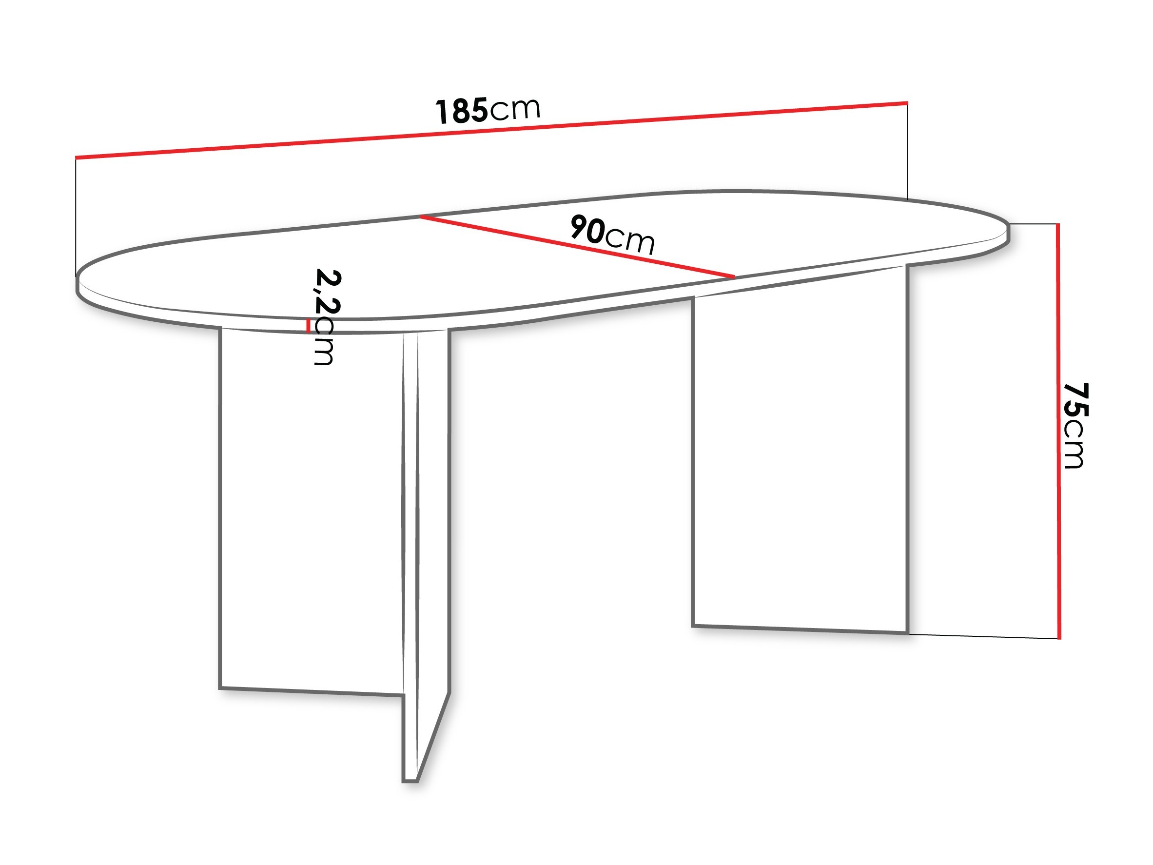 Masă Comfivo Fungus (Stejar)