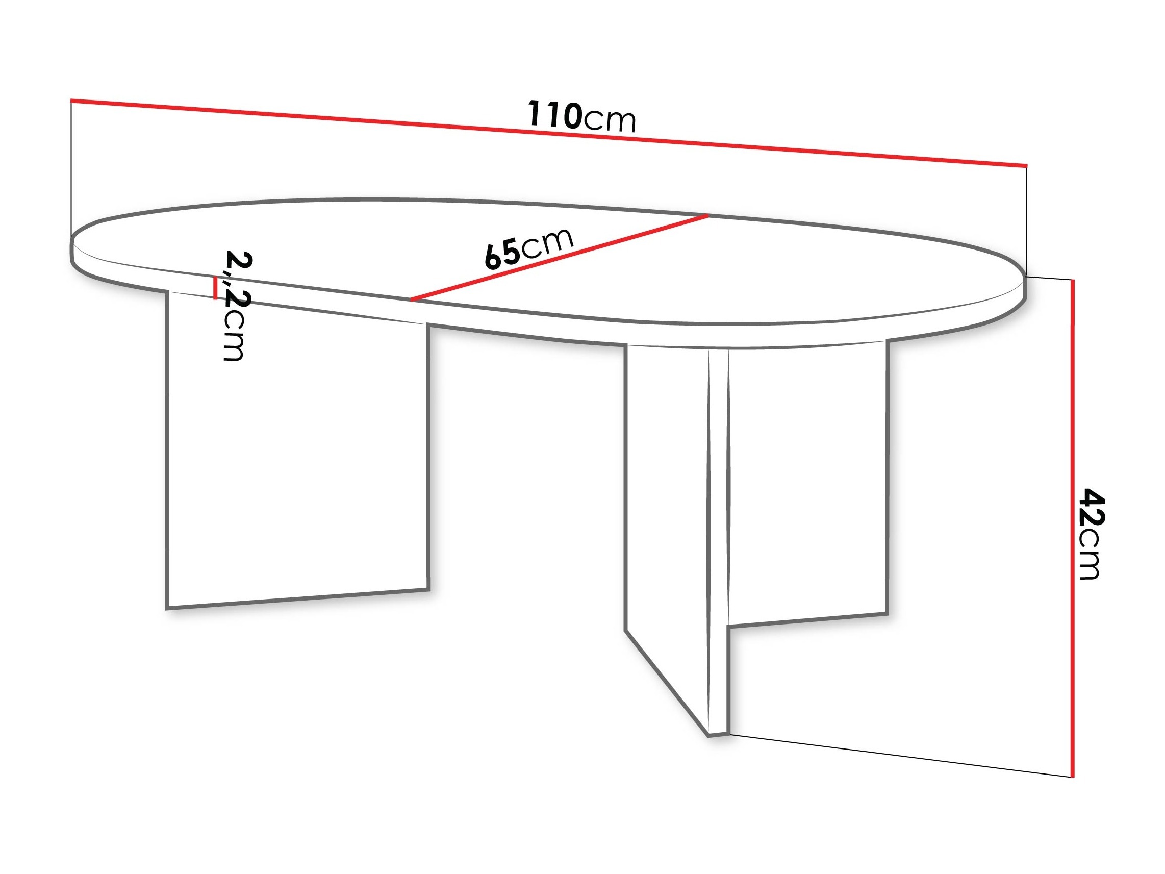 Măsuță de cafea Comfivo Fungus (Stejar)