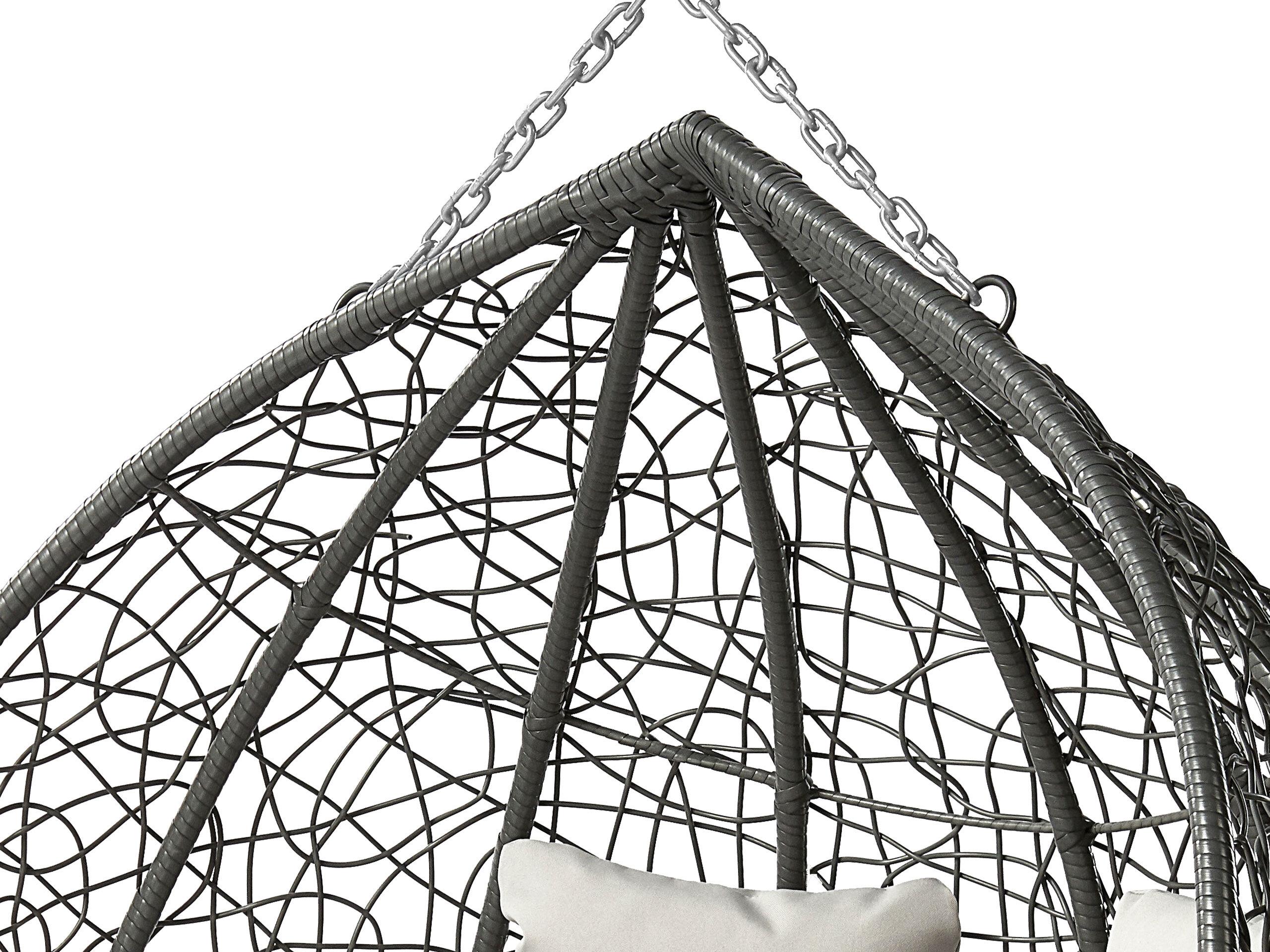 Scaun suspendat Comfivo Audos (Gri + Gri deschis)