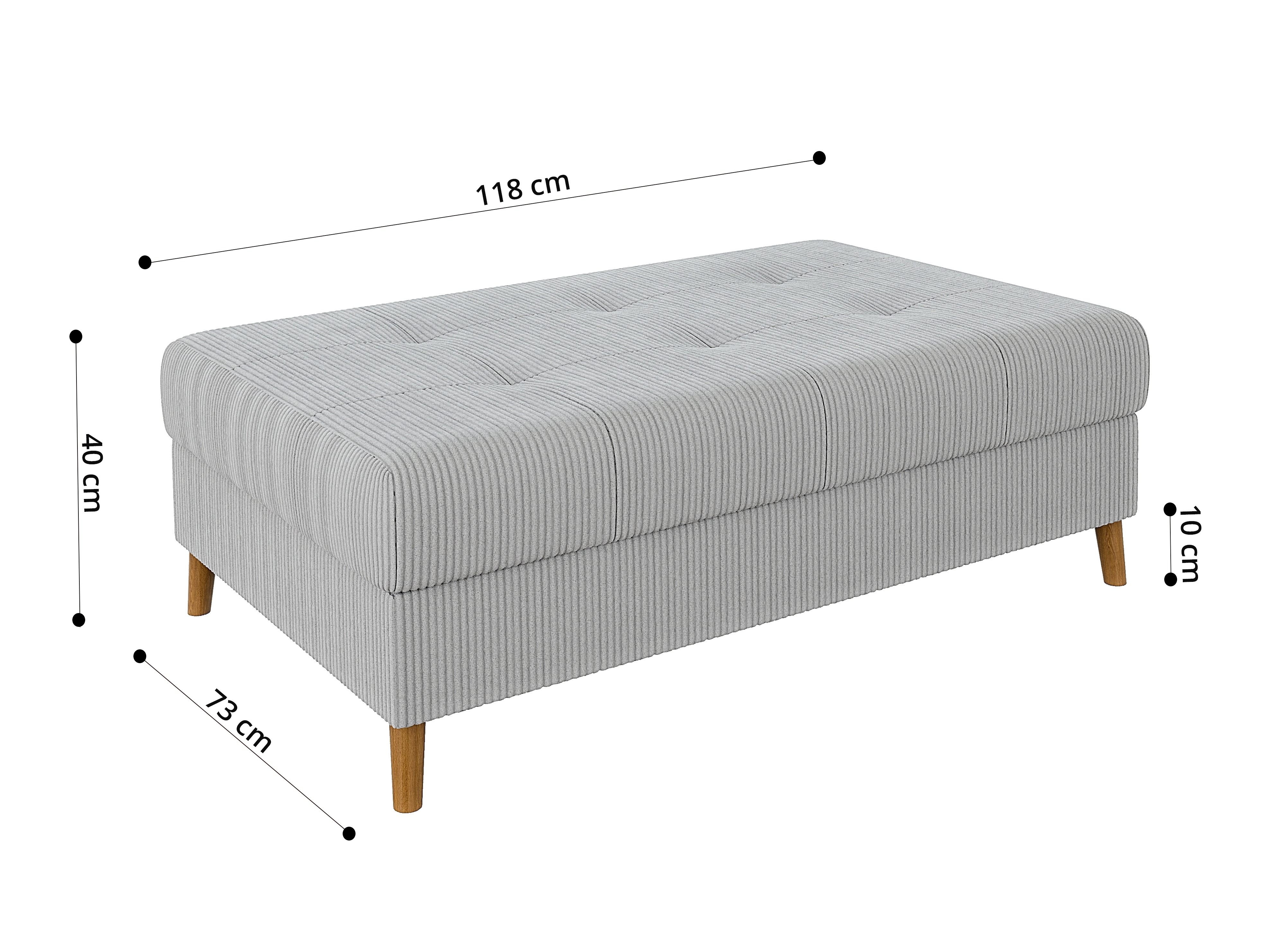 Taburet tapițat Elbmori 110 (Lincoln 86)