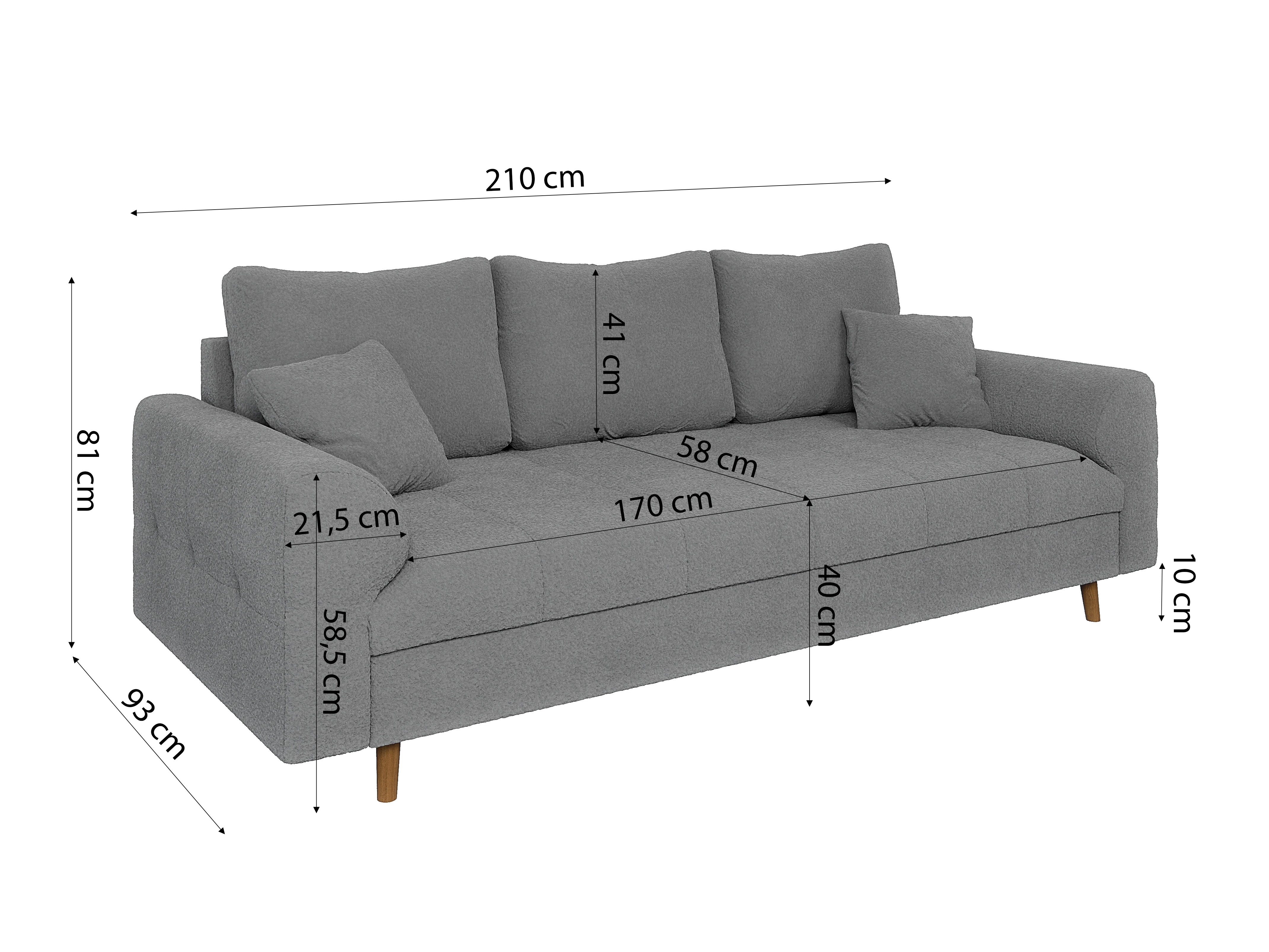 Canapea Elbmori 113 (Coral 75)