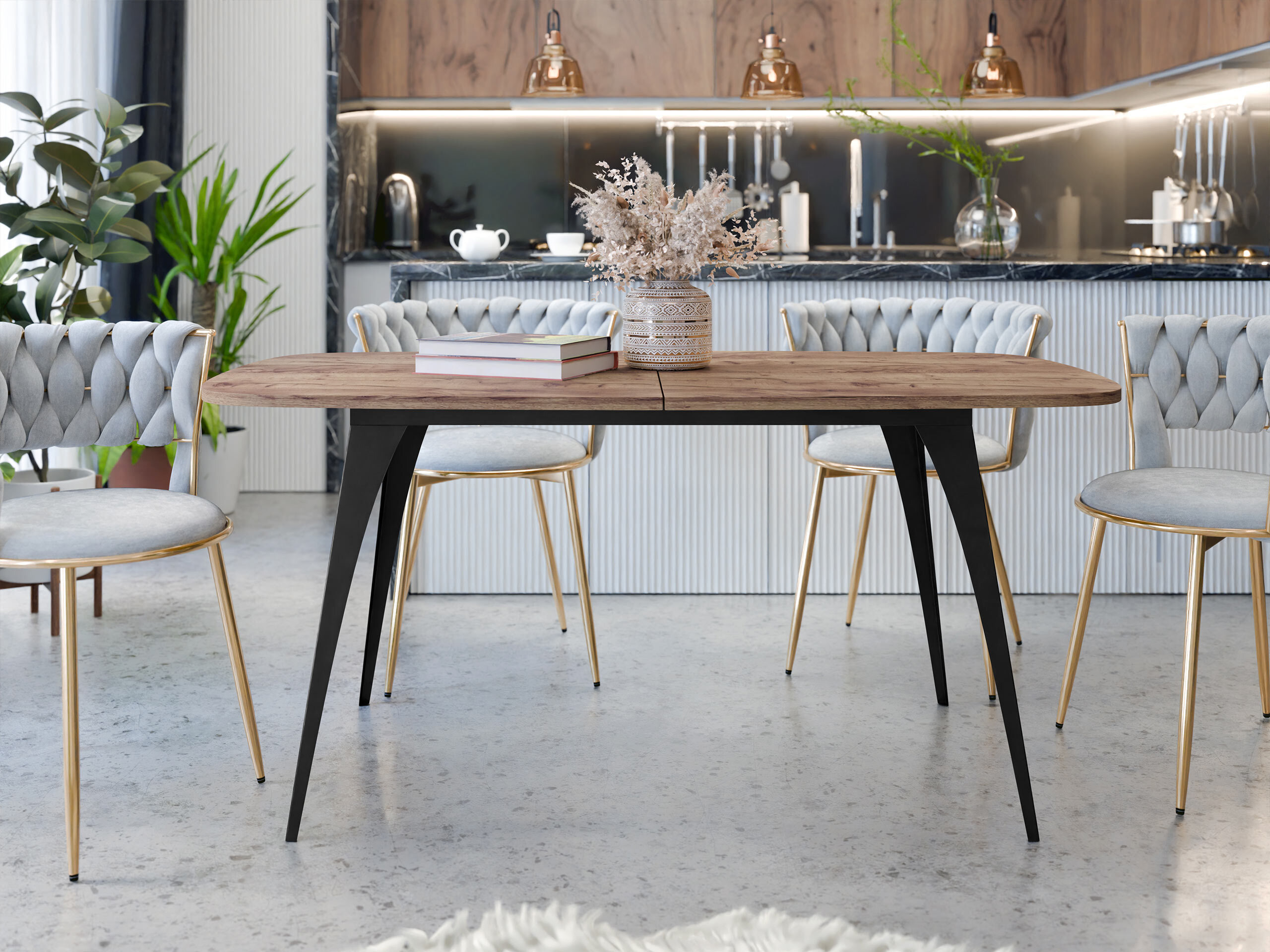 Masă Oswego 131 (Stejar Craft auriu)