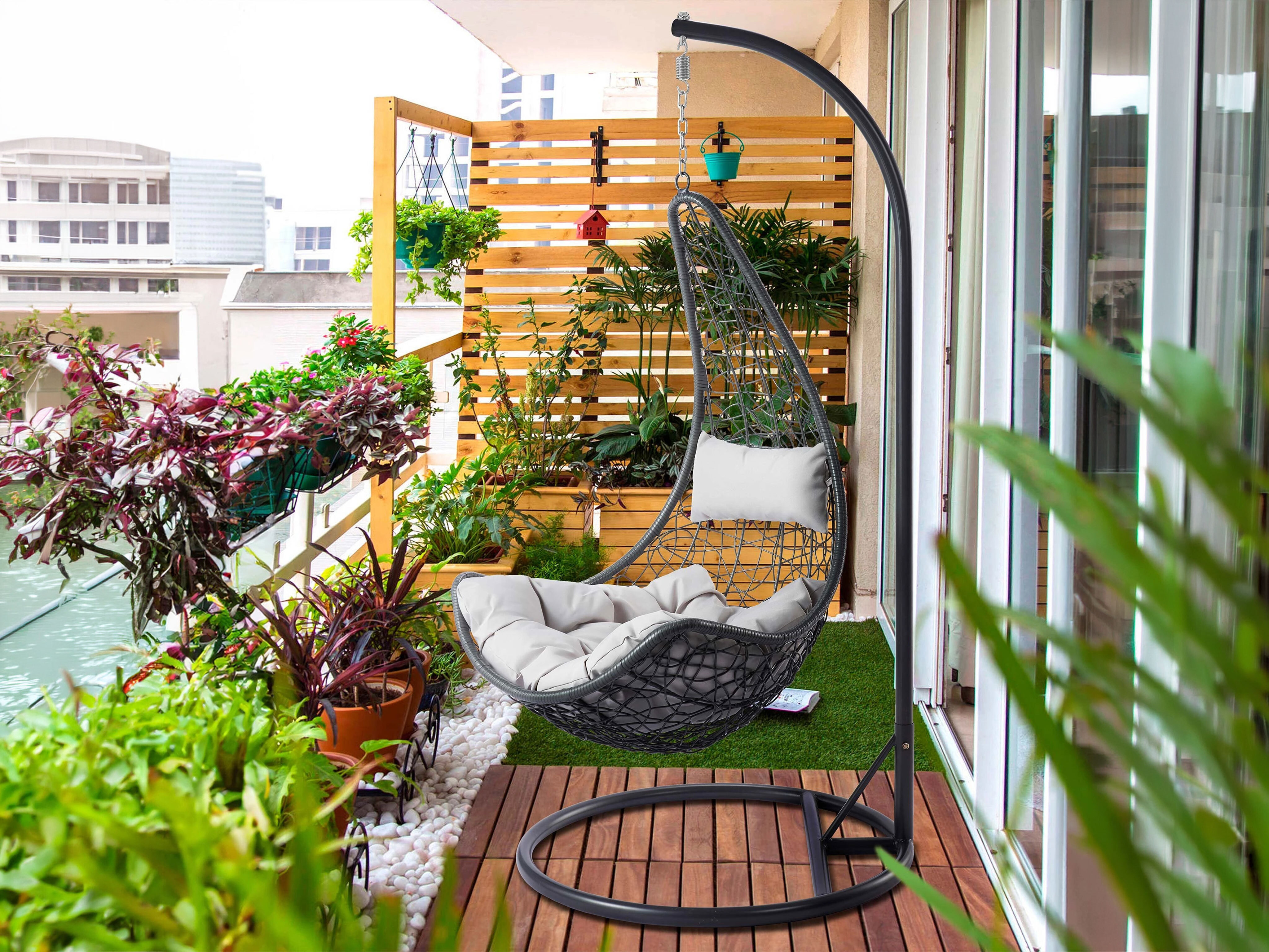 Scaun suspendat Comfivo Figae (Gri)