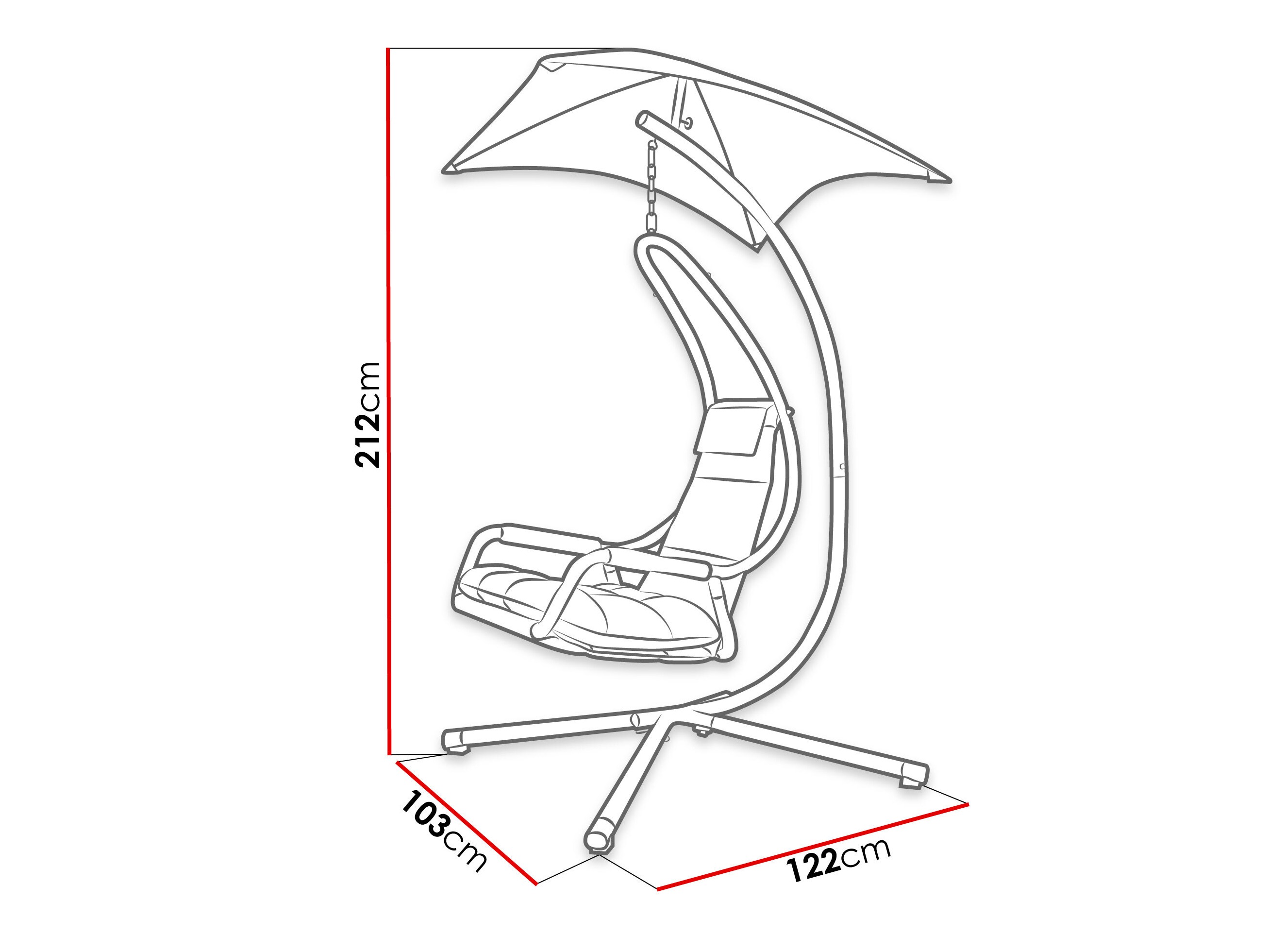 Scaun suspendat Comfivo Myrtus II