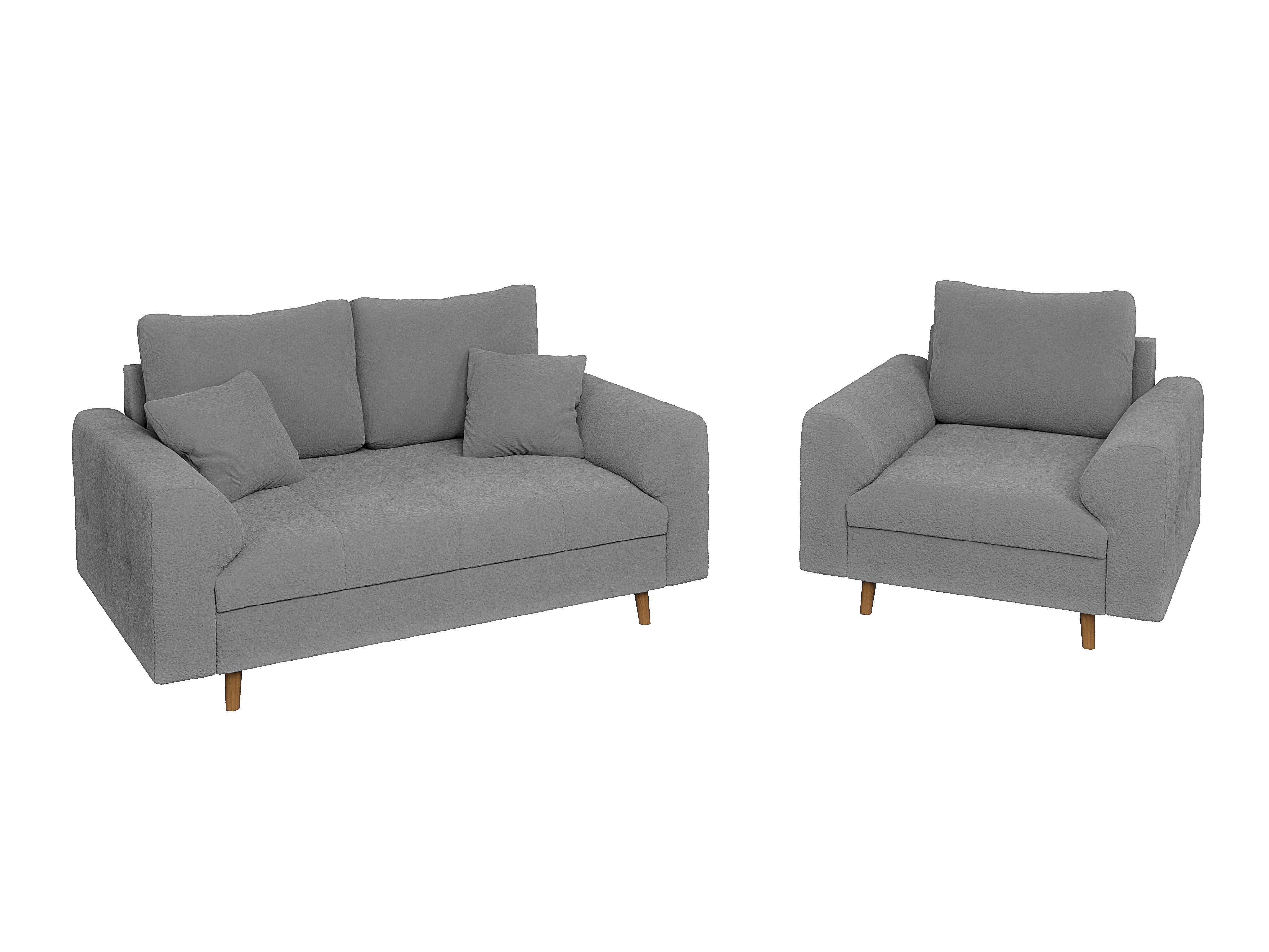 Set mobilier tapițat Elbmori 114 (Coral 75)