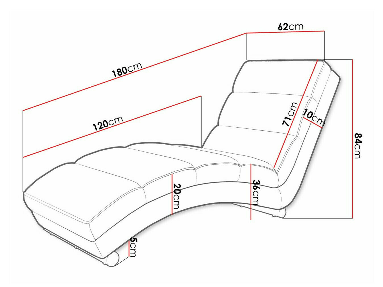 Canapea tip șezlong SR11274