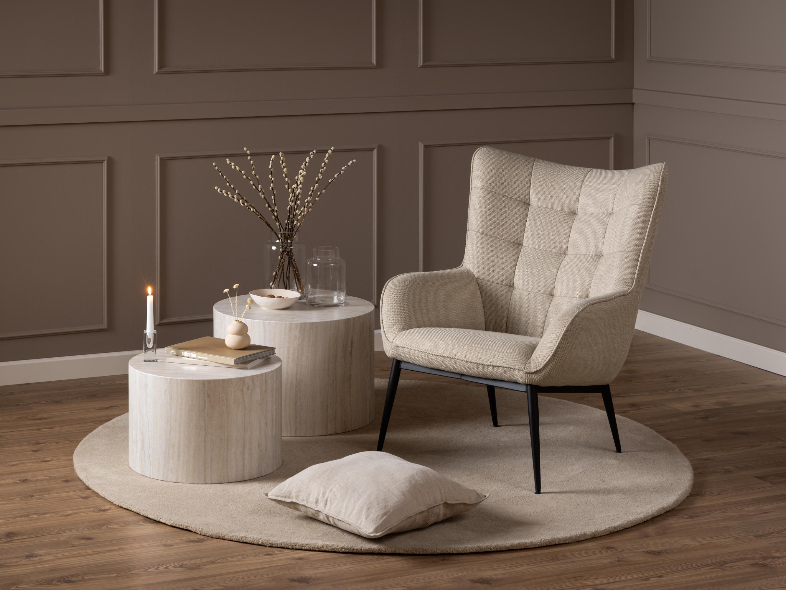 Set de măsuțe de cafea Norsica 800 (Bej)